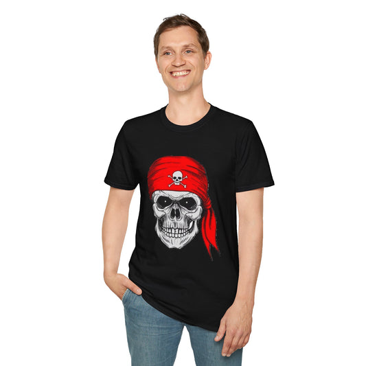 Pirate- Unisex Softstyle T-Shirt 100% Cotton Graphic