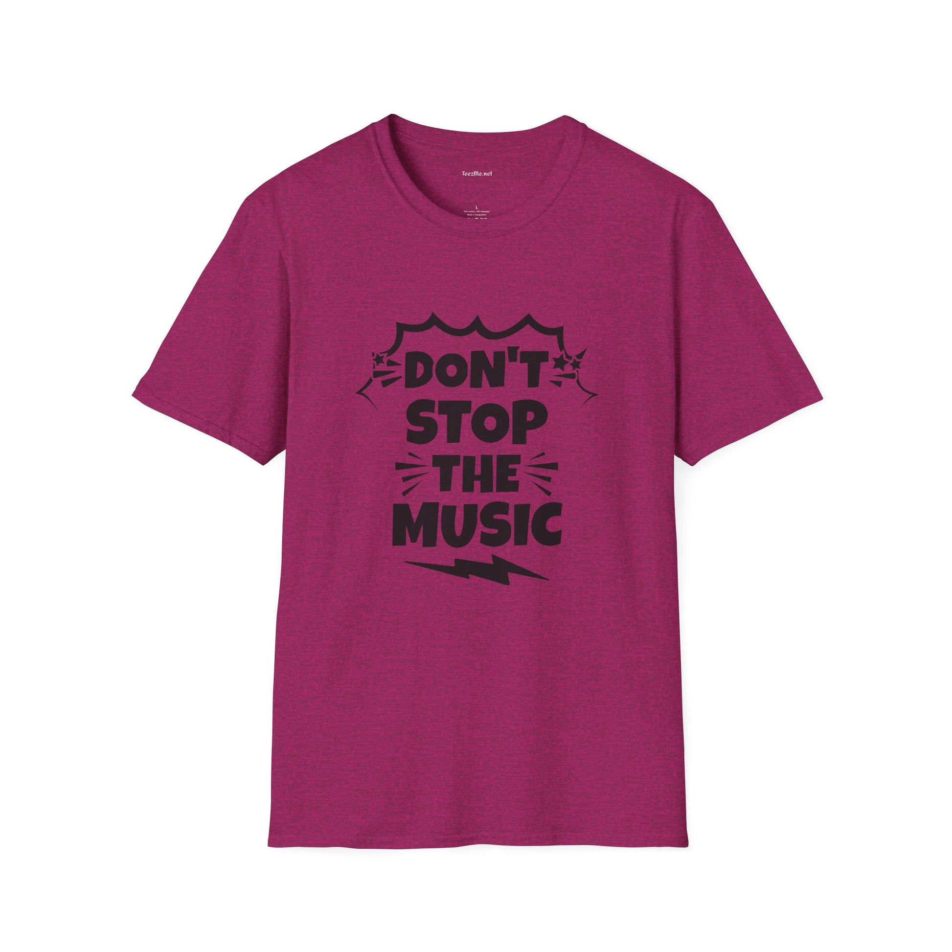 Don't stop the Music - Unisex Softstyle T-Shirt 100% Cotton Graphic