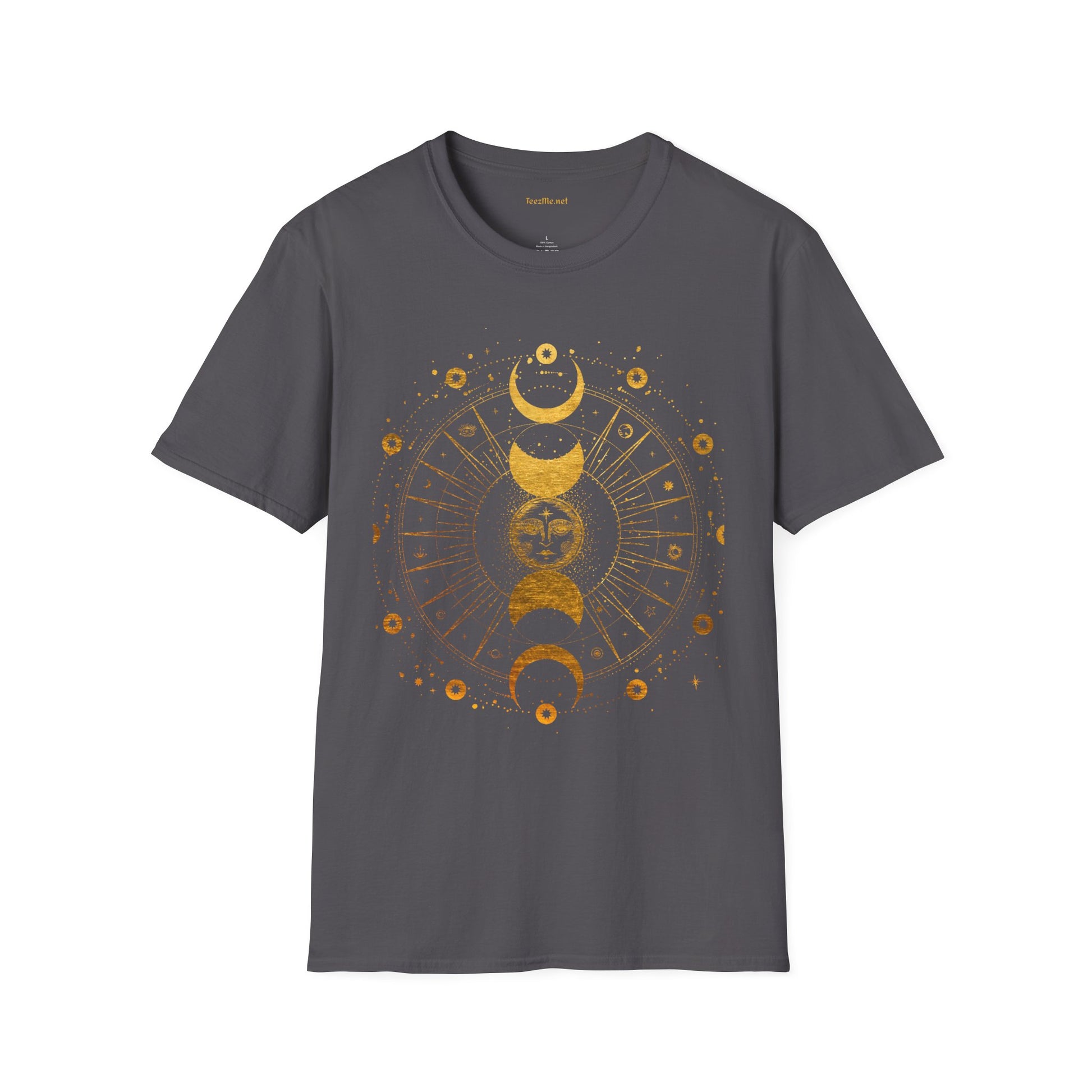 BOHO Sun and Moon Unisex Softstyle T-Shirt 100% Cotton Graphic