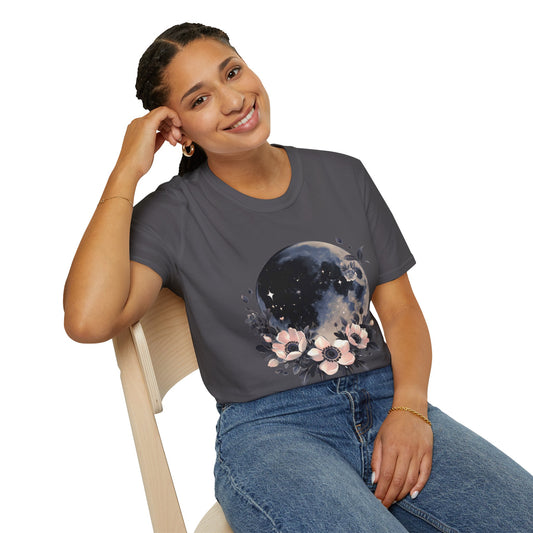 BOHO Black Moon - Unisex Softstyle T-Shirt 100% Cotton Graphic