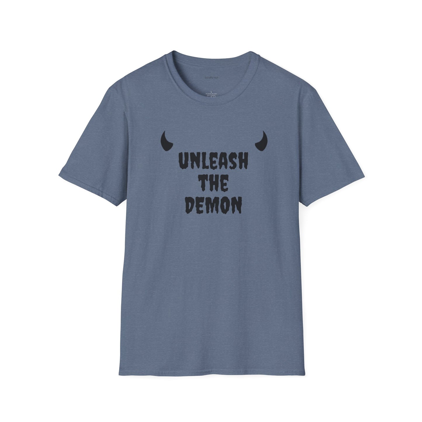 unleash the DEMON - Unisex Softstyle T-Shirt 100% Cotton Graphic