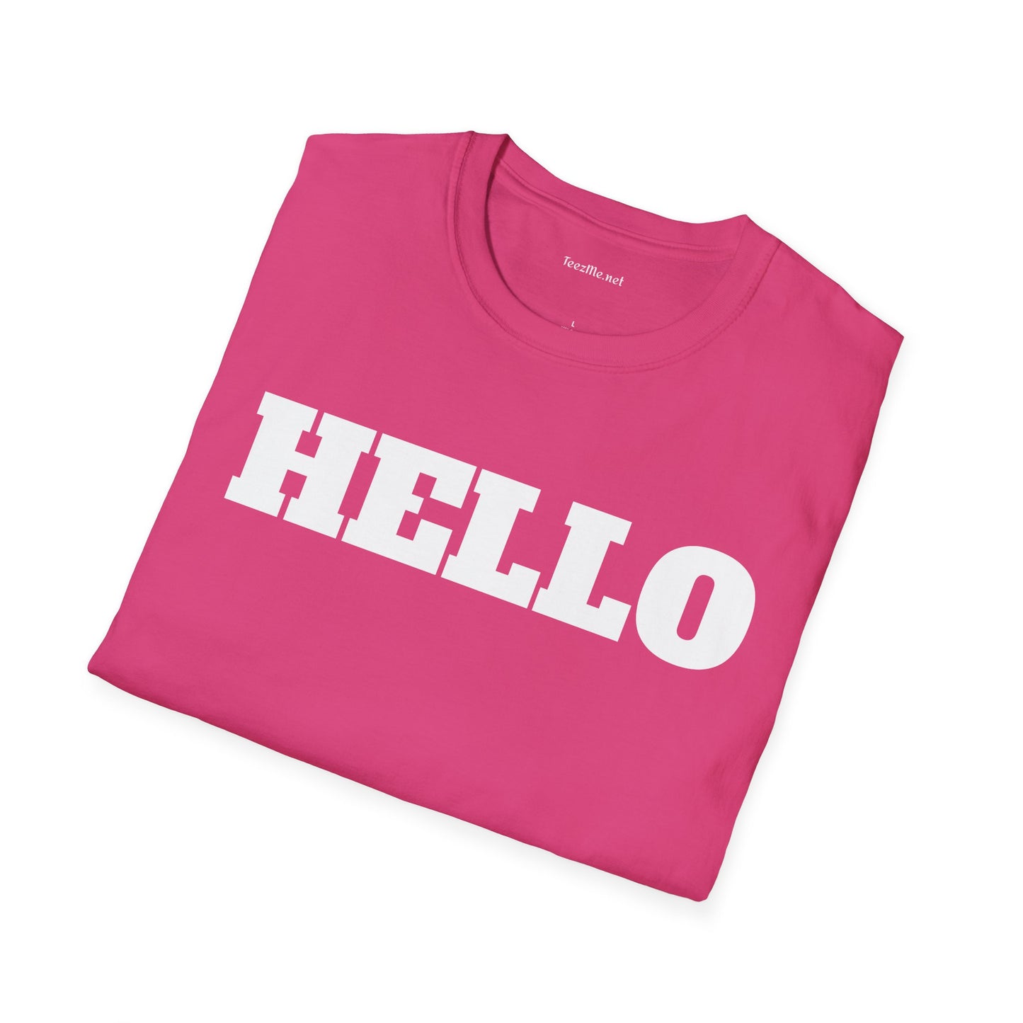 HELLO - Unisex Softstyle T-Shirt 100% Cotton Graphic