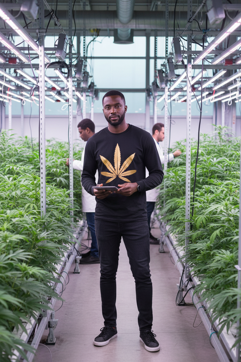 Gold Weed - Unisex Ultra Cotton Long Sleeve Tee