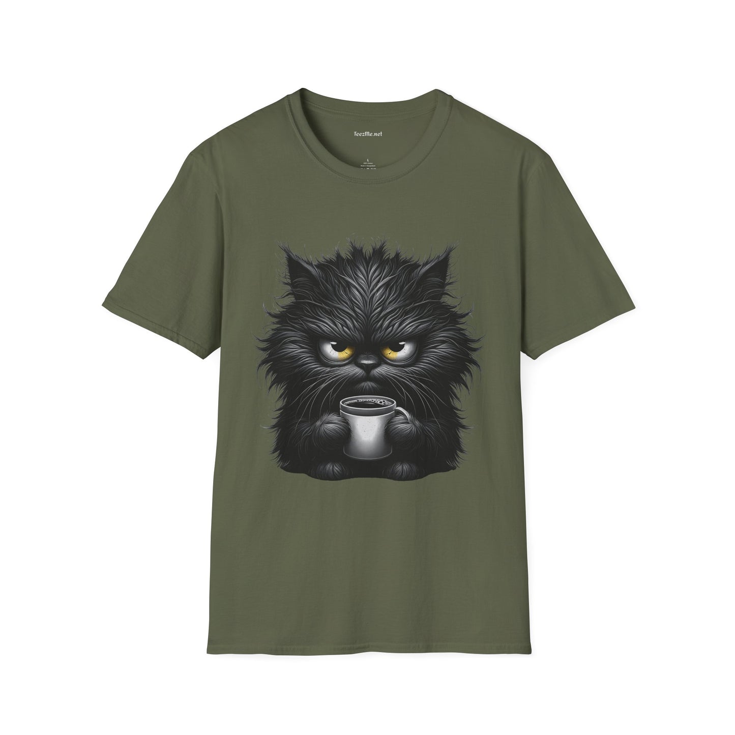Adorable Grumpy Cat 01 Unisex SoftStyle T-Shirt 100% Cotton Graphic