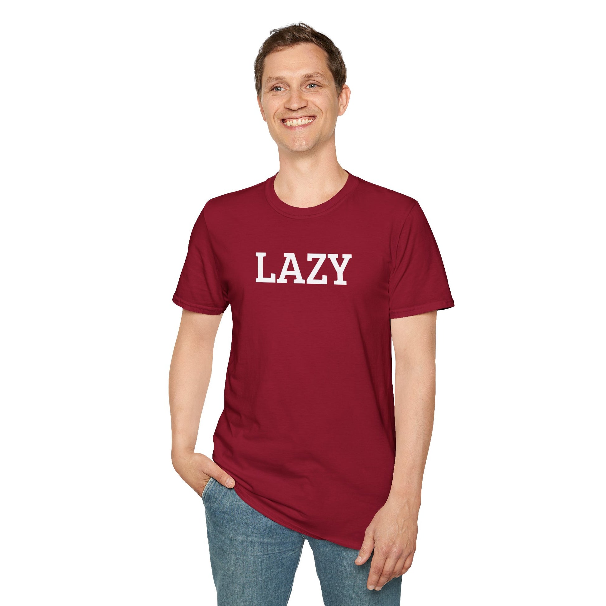 LAZY - Unisex Softstyle T-Shirt 100% Cotton Graphic