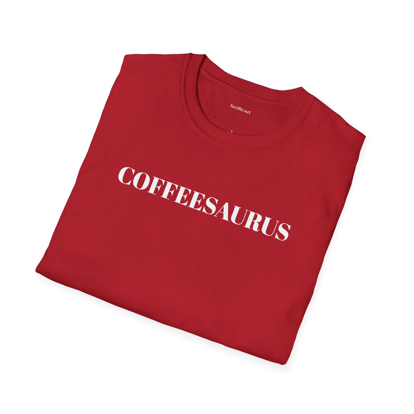 COFFEESAURUS - Unisex Softstyle T-Shirt 100% Cotton Graphic