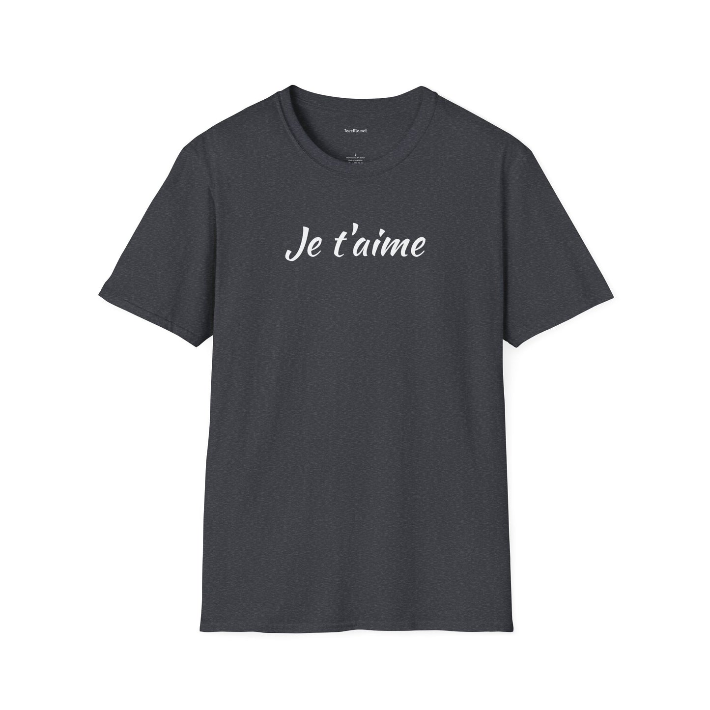Je t'aime - Unisex Softstyle T-Shirt 100% Cotton Graphic