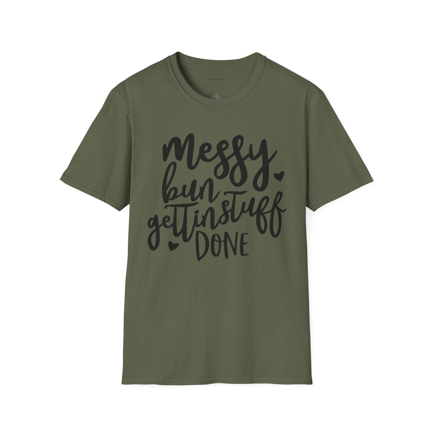 Messy Bun  - Unisex Softstyle T-Shirt 100% Cotton Graphic