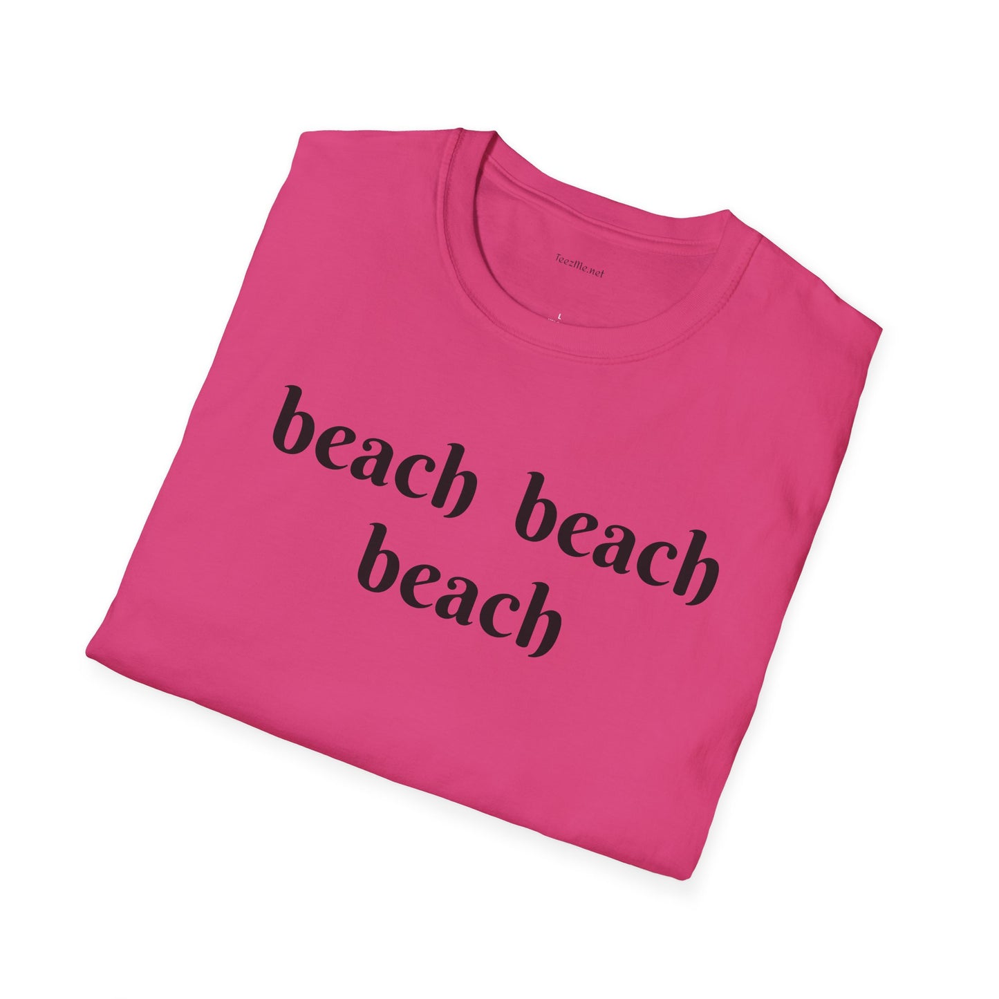beach beach beach - Unisex Softstyle T-Shirt 100% Cotton Graphic