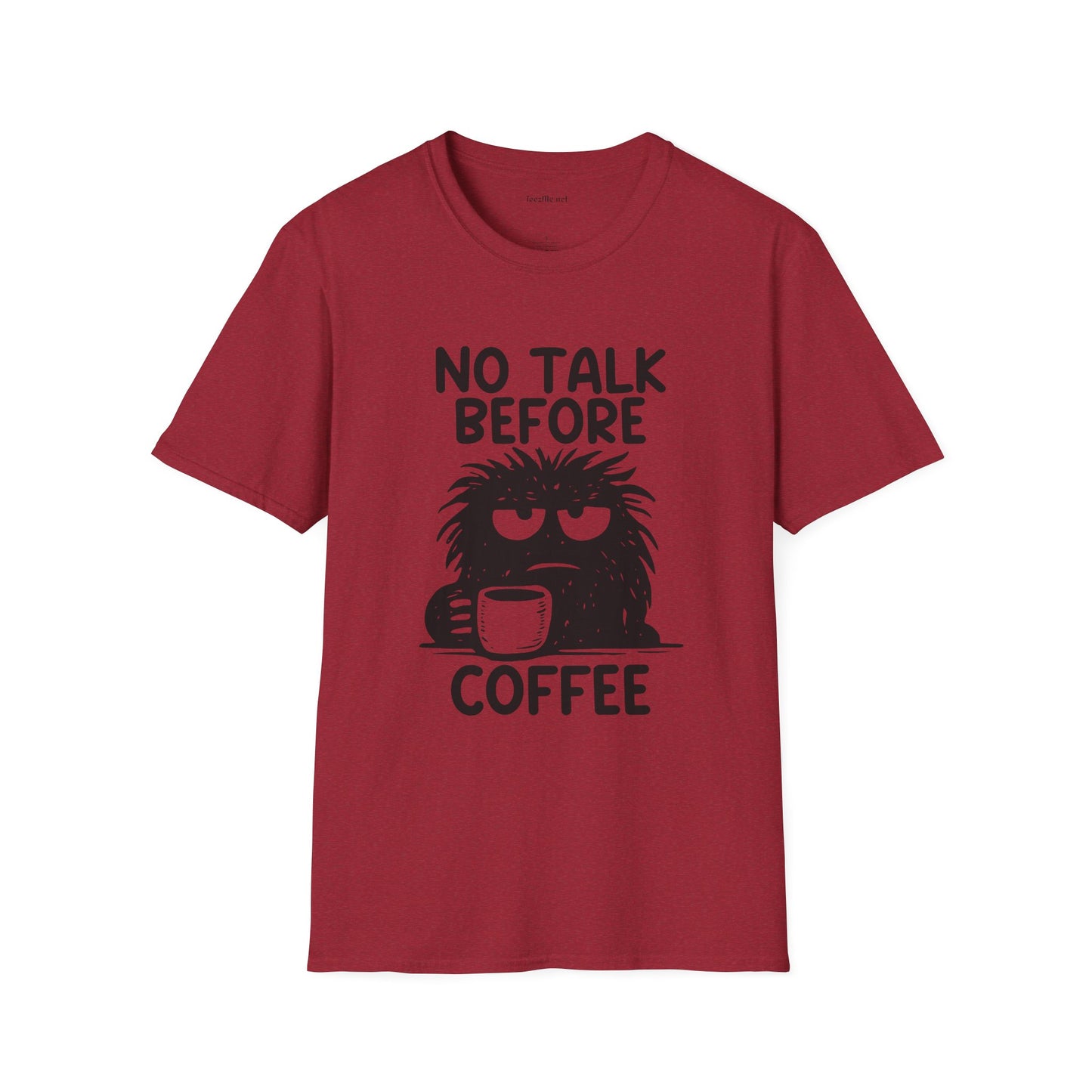 No Talk Before Coffee Unisex Softstyle T-Shirt 100% Cotton Graphic