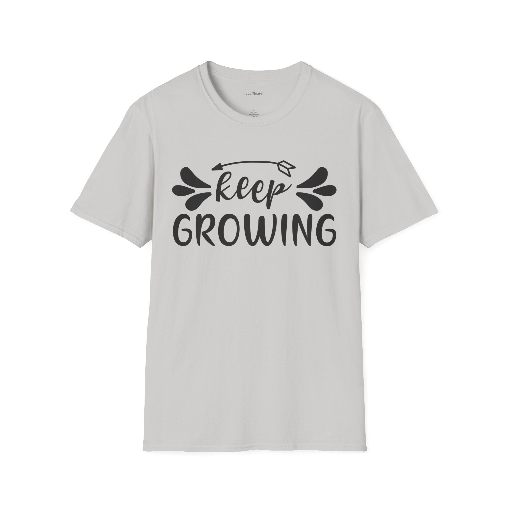 Keep Growing 03 Unisex Soft Style T-Shirt 100% Cotton Graphic