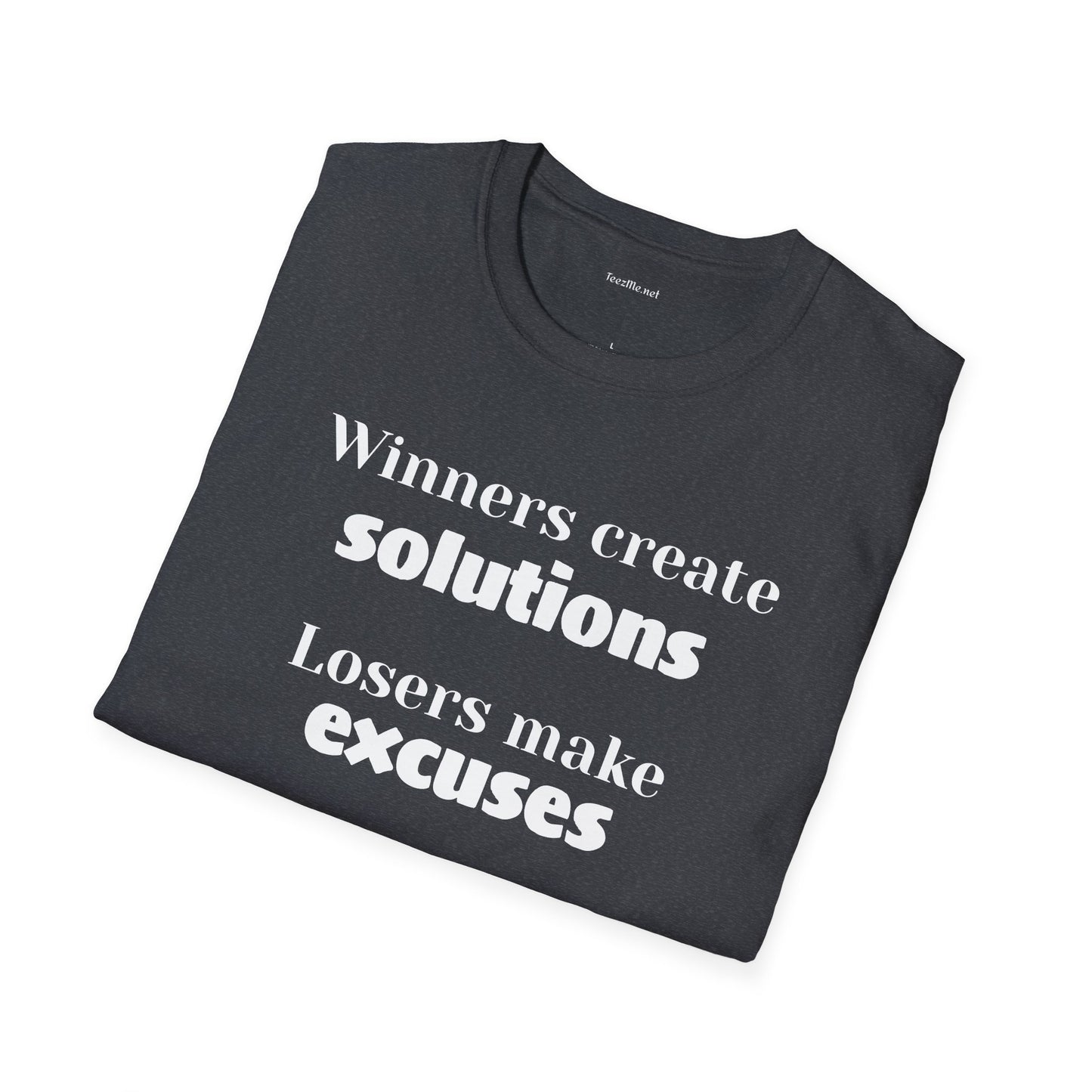 Winners create solutions - Unisex Softstyle T-Shirt 100% Cotton Graphic