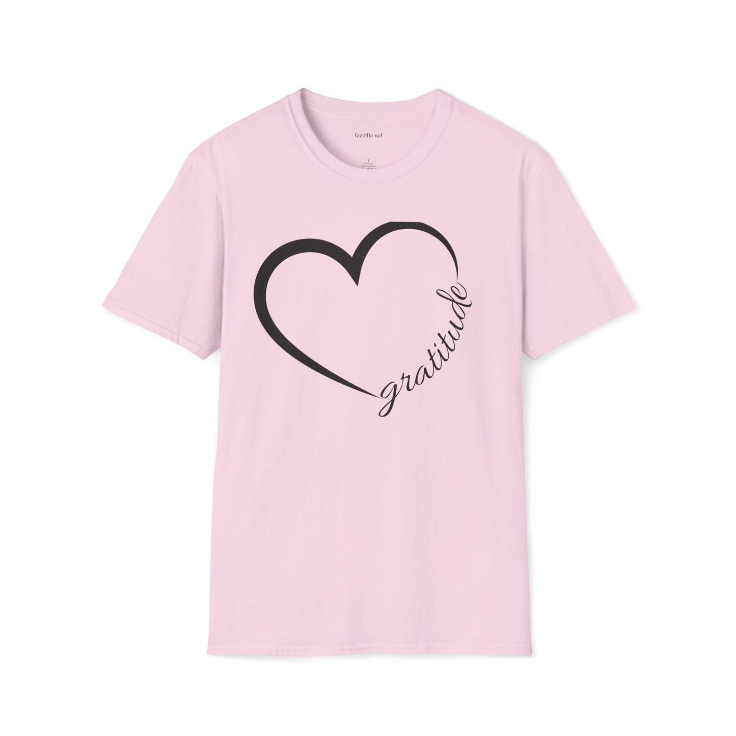 Gratitude Unisex Softstyle T-Shirt 100% Cotton Graphic