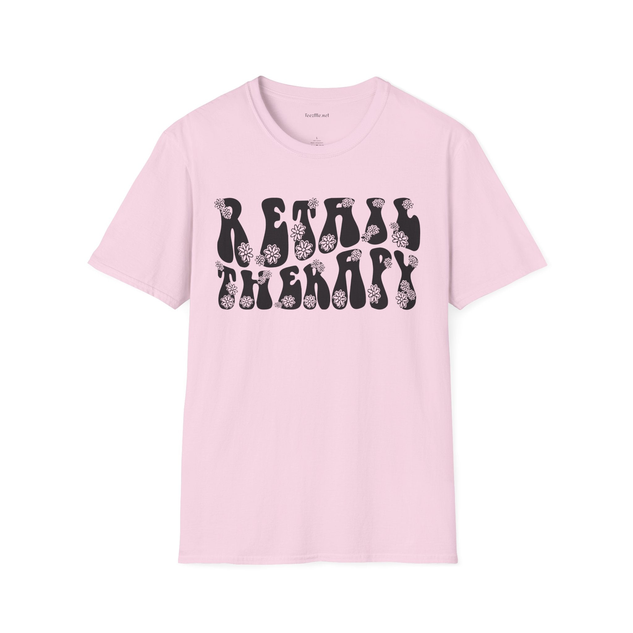Retail Therapy Retro Unisex Softstyle T-Shirt 100% Cotton Graphic