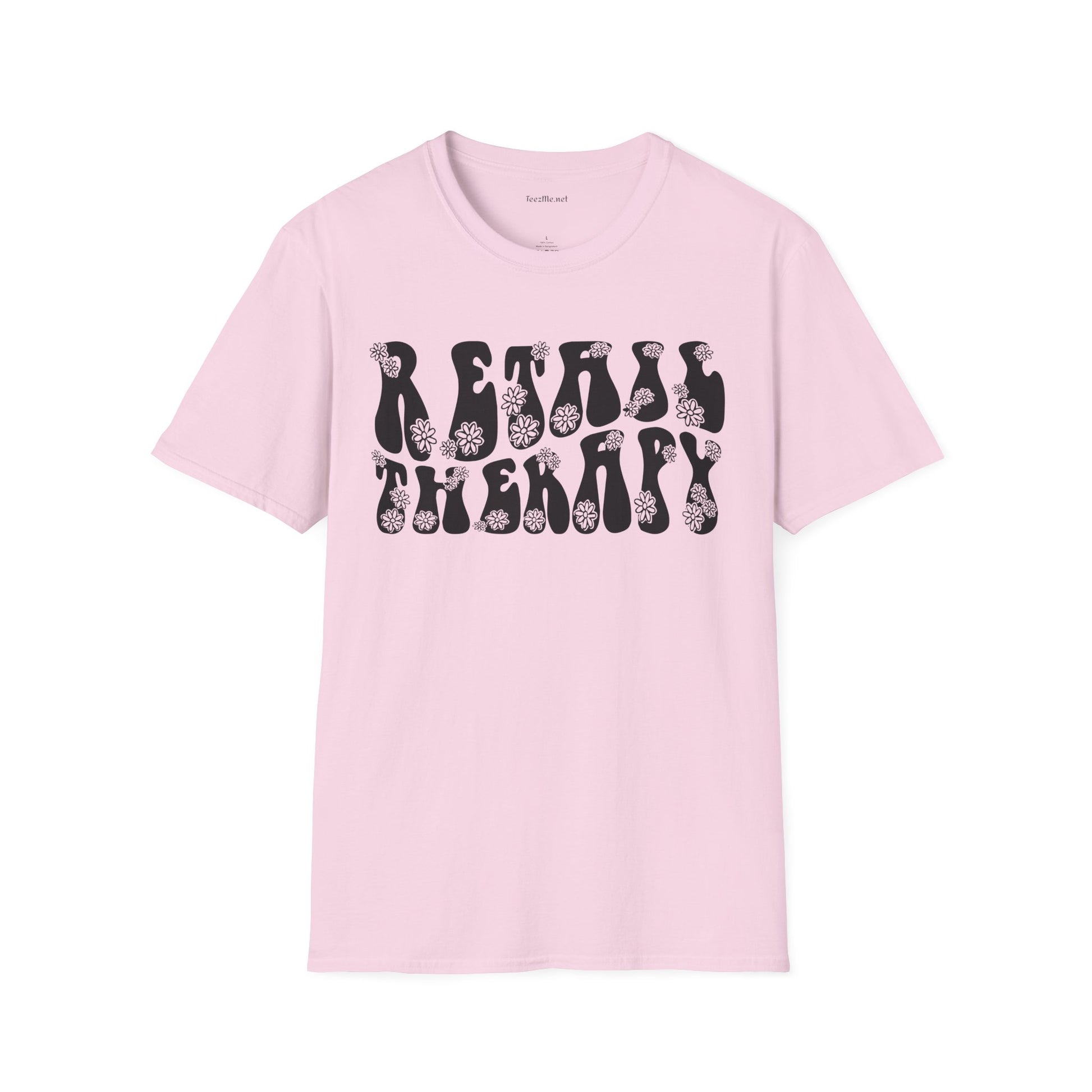 Retail Therapy Retro Unisex Softstyle T-Shirt 100% Cotton Graphic