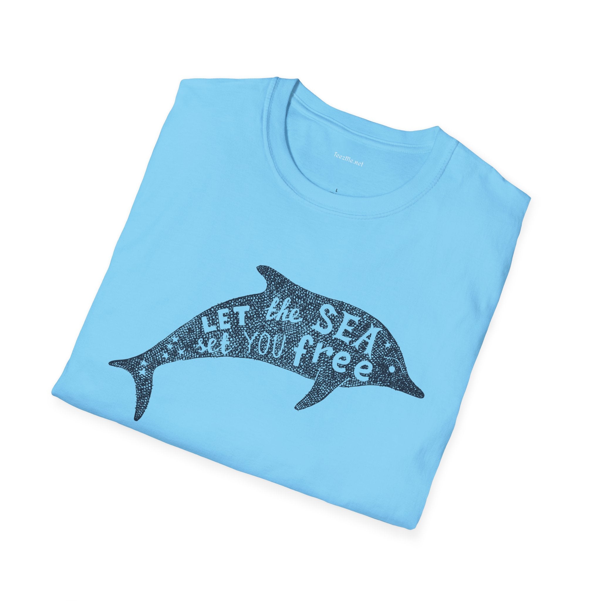 Let the sea - Unisex Softstyle T-Shirt 100% Cotton Graphic