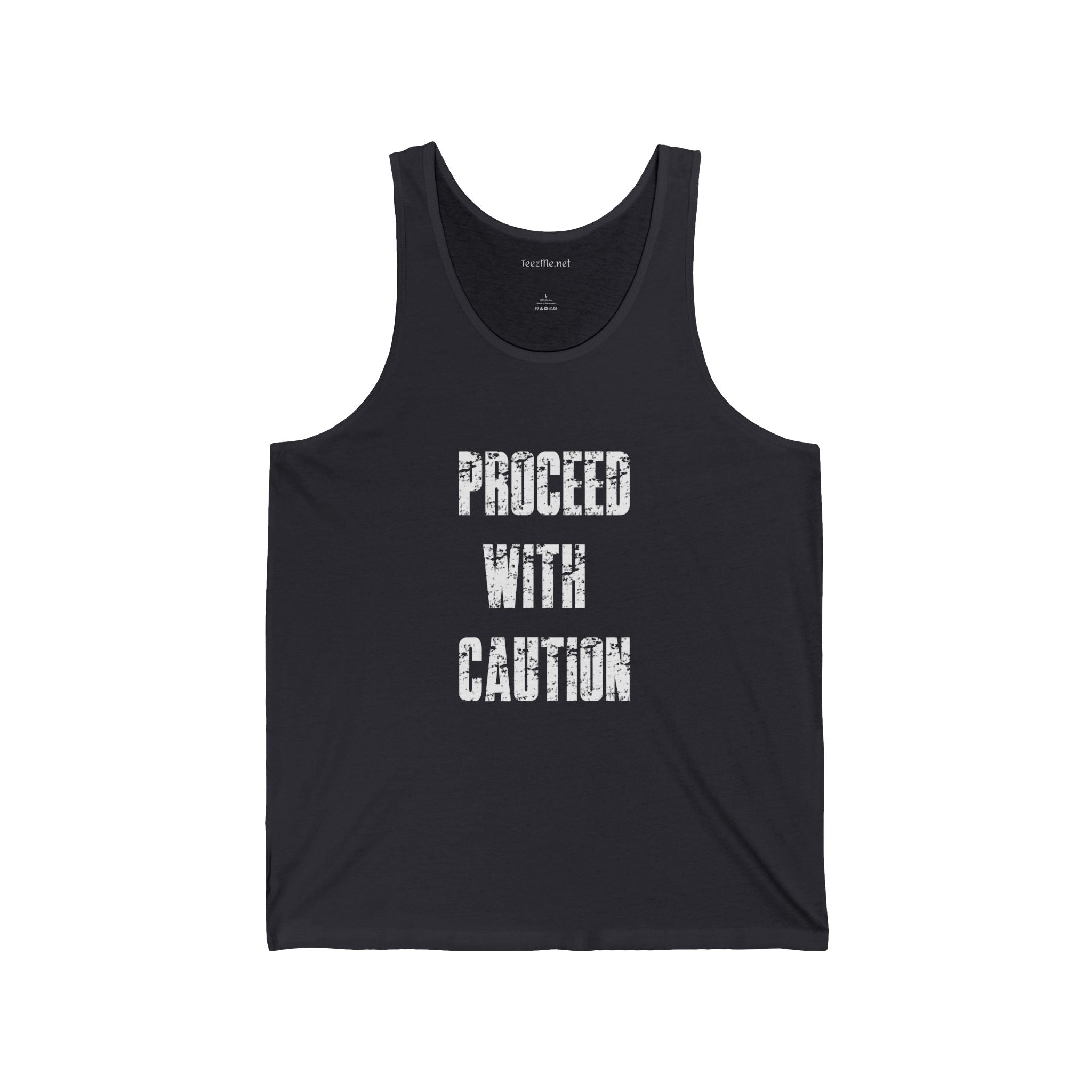 Proceed With Caution Unisex Jersey Tank