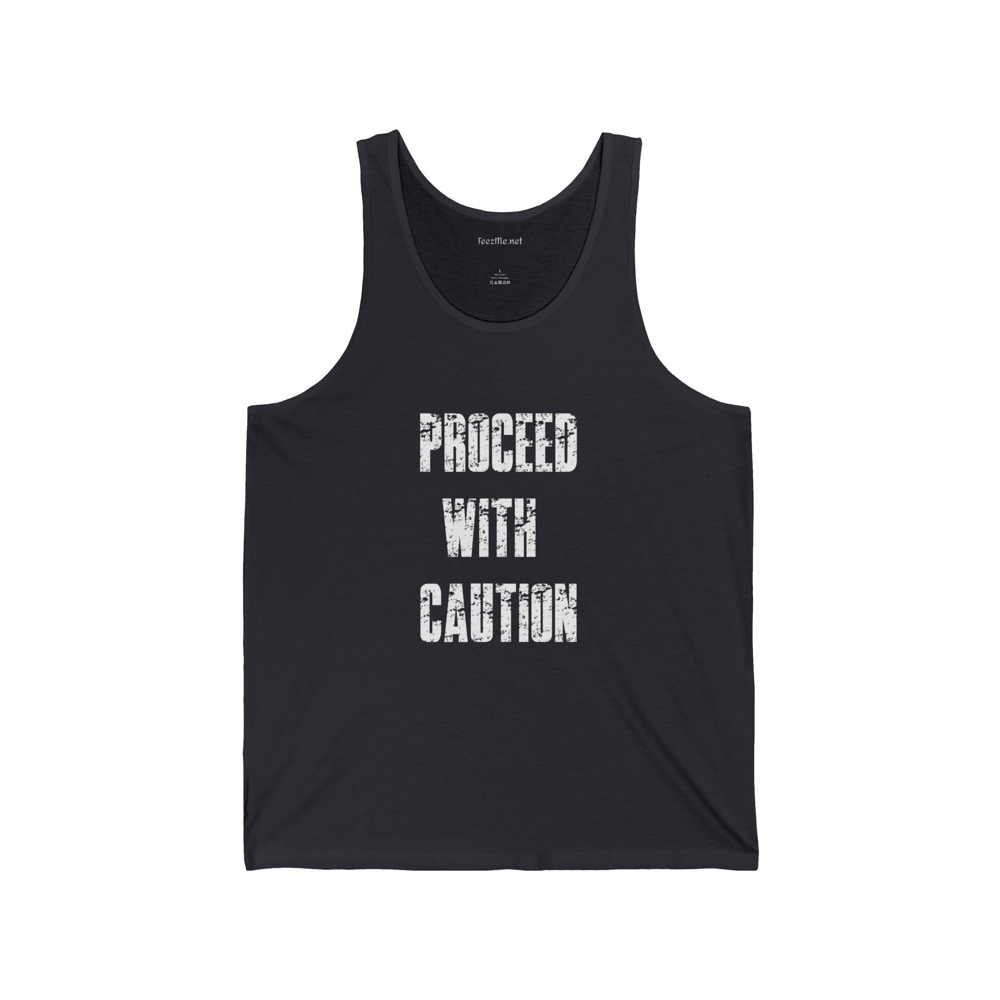 Proceed With Caution Unisex Jersey Tank