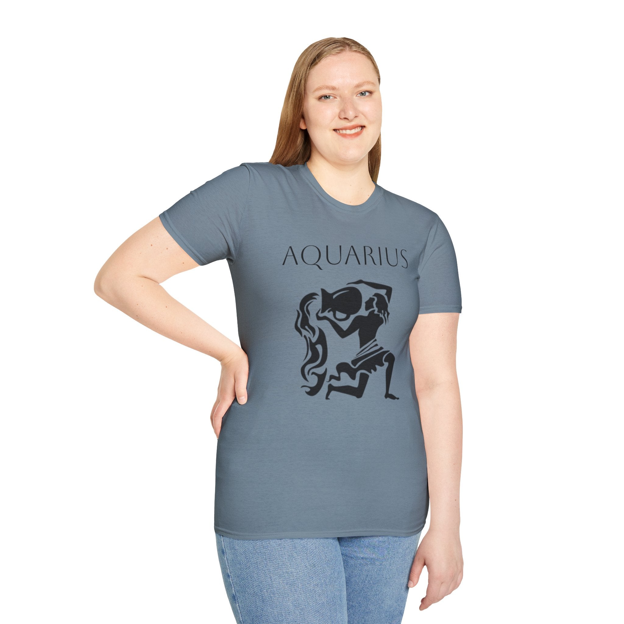 AQUARIUS - Unisex Softstyle T-Shirt 100% Cotton Graphic