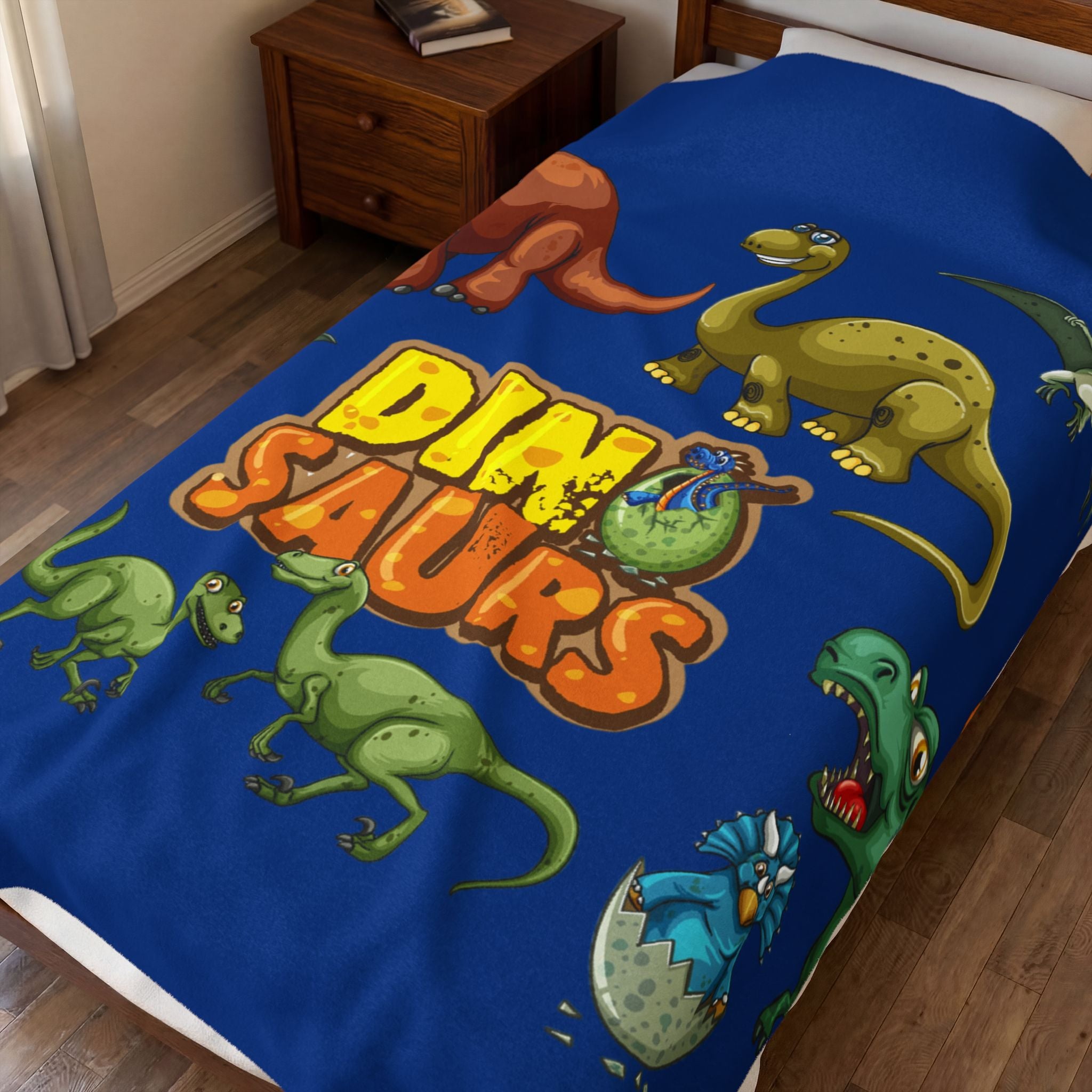 Dinosaurs Velveteen Plush Blanket
