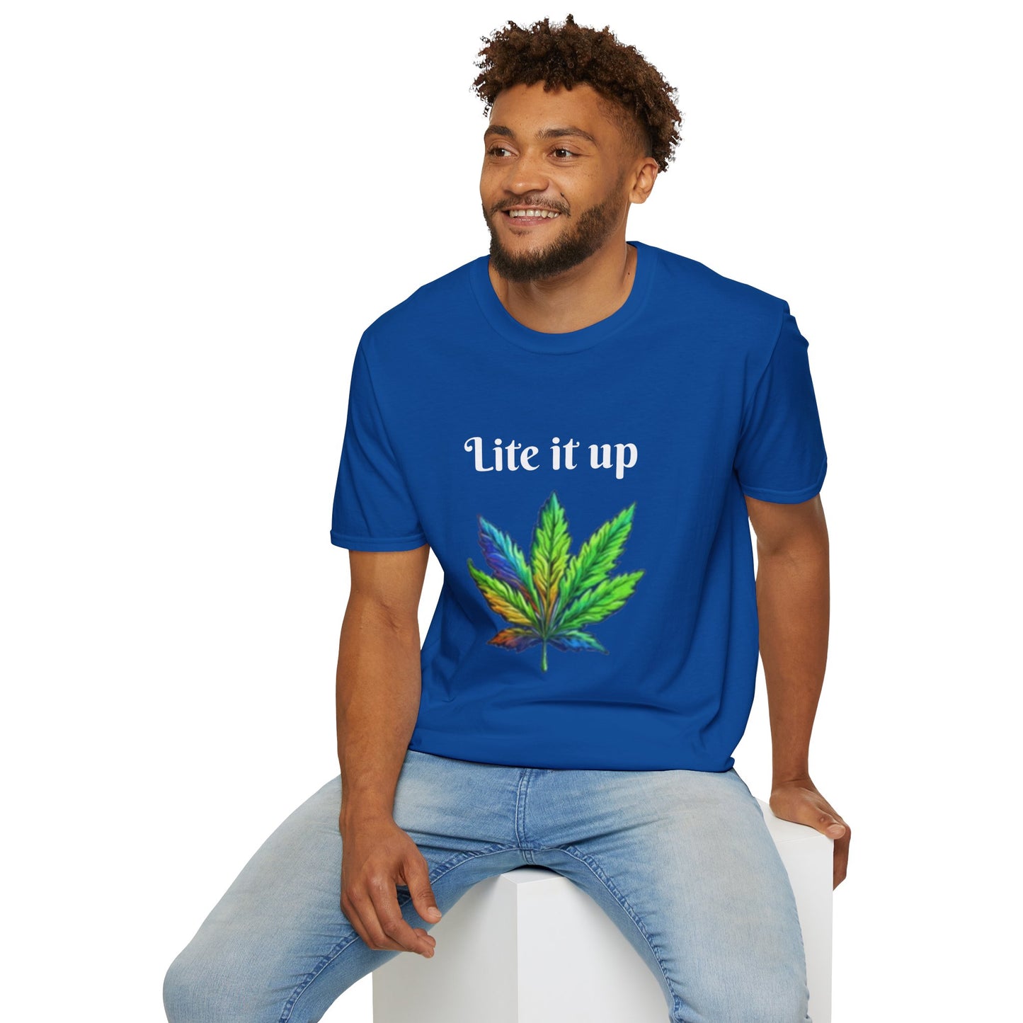 Lite it up - Unisex Softstyle T-Shirt 100% Cotton Graphic