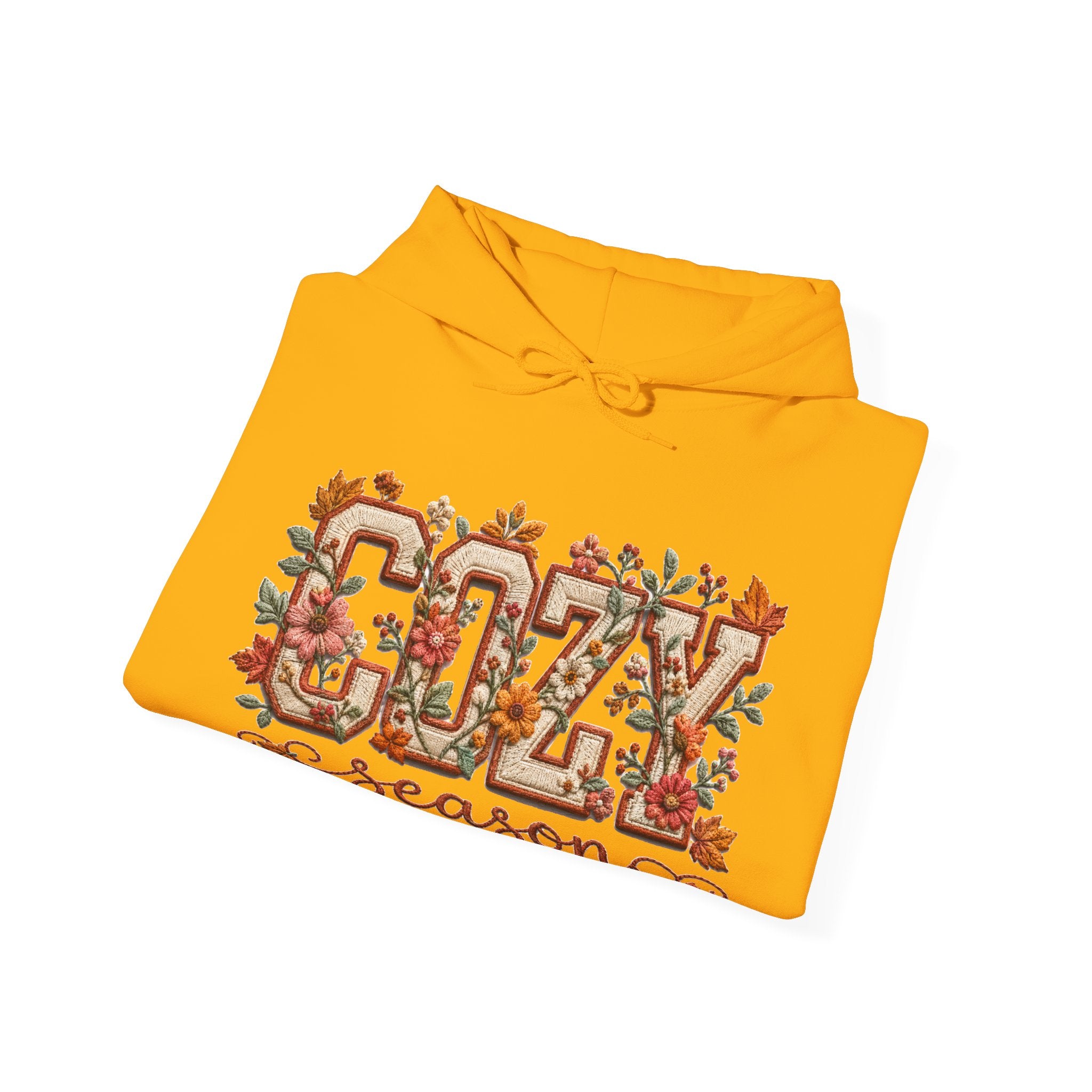 Cozy Fall Season Floral Hoodie