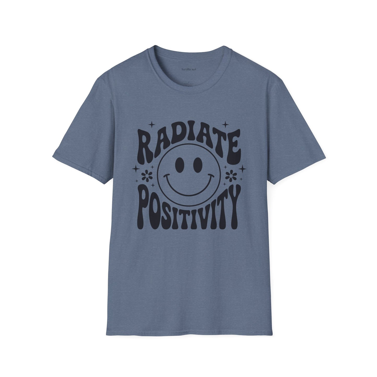 Radiate Positivity :) 02 Unisex Soft Style T-Shirt 100% Cotton Graphic