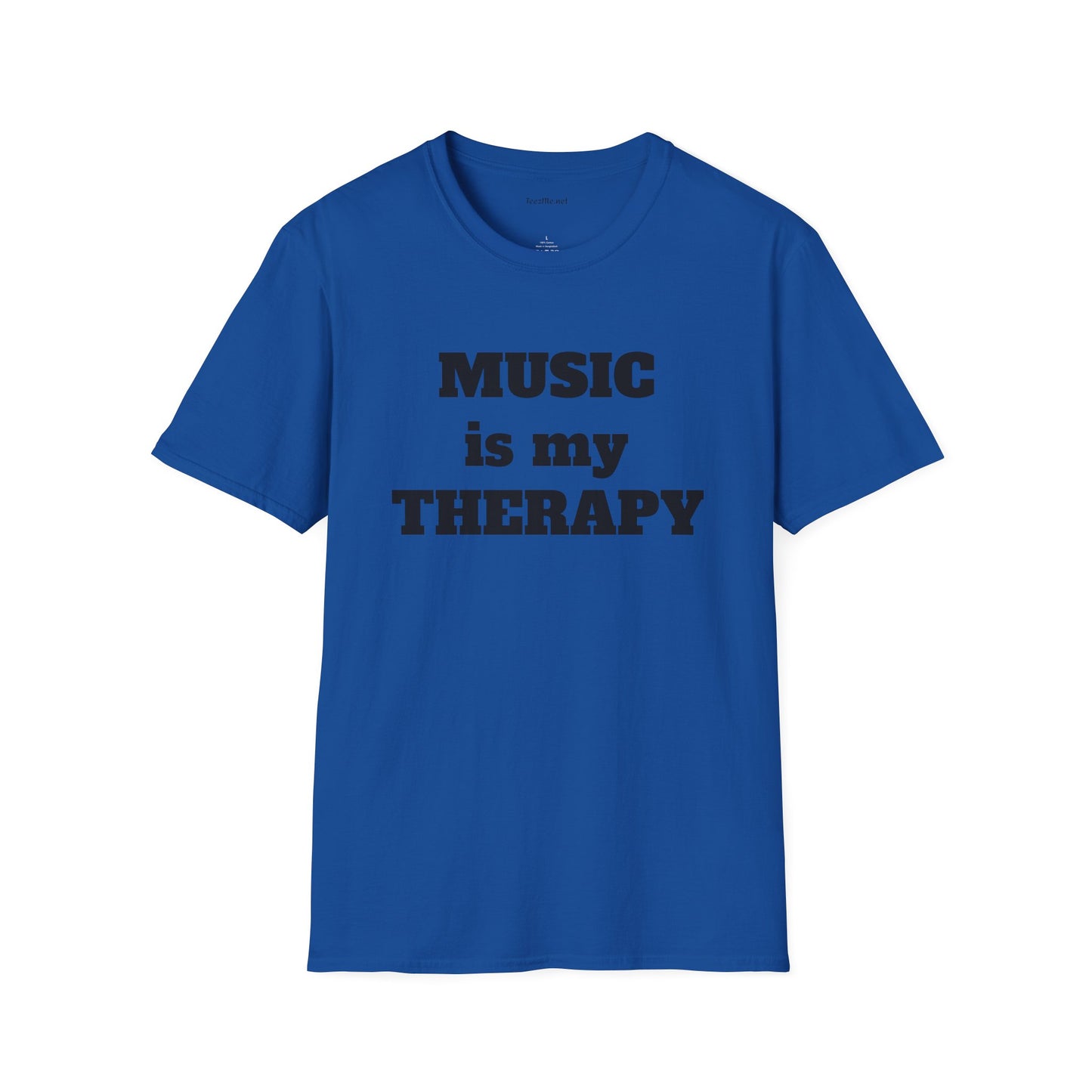 Music is my Therapy - Unisex Softstyle T-Shirt 100% Cotton Graphic
