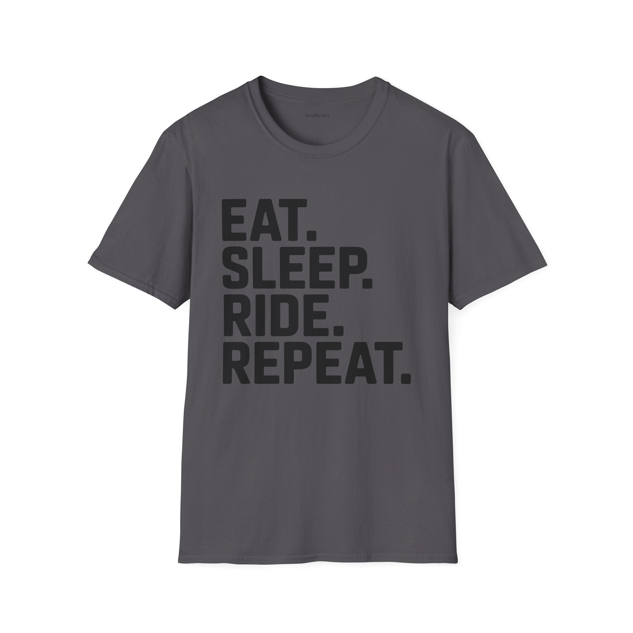 Eat Sleep Ride Repeat Unisex SoftStyle T-Shirt 100% Cotton Graphic