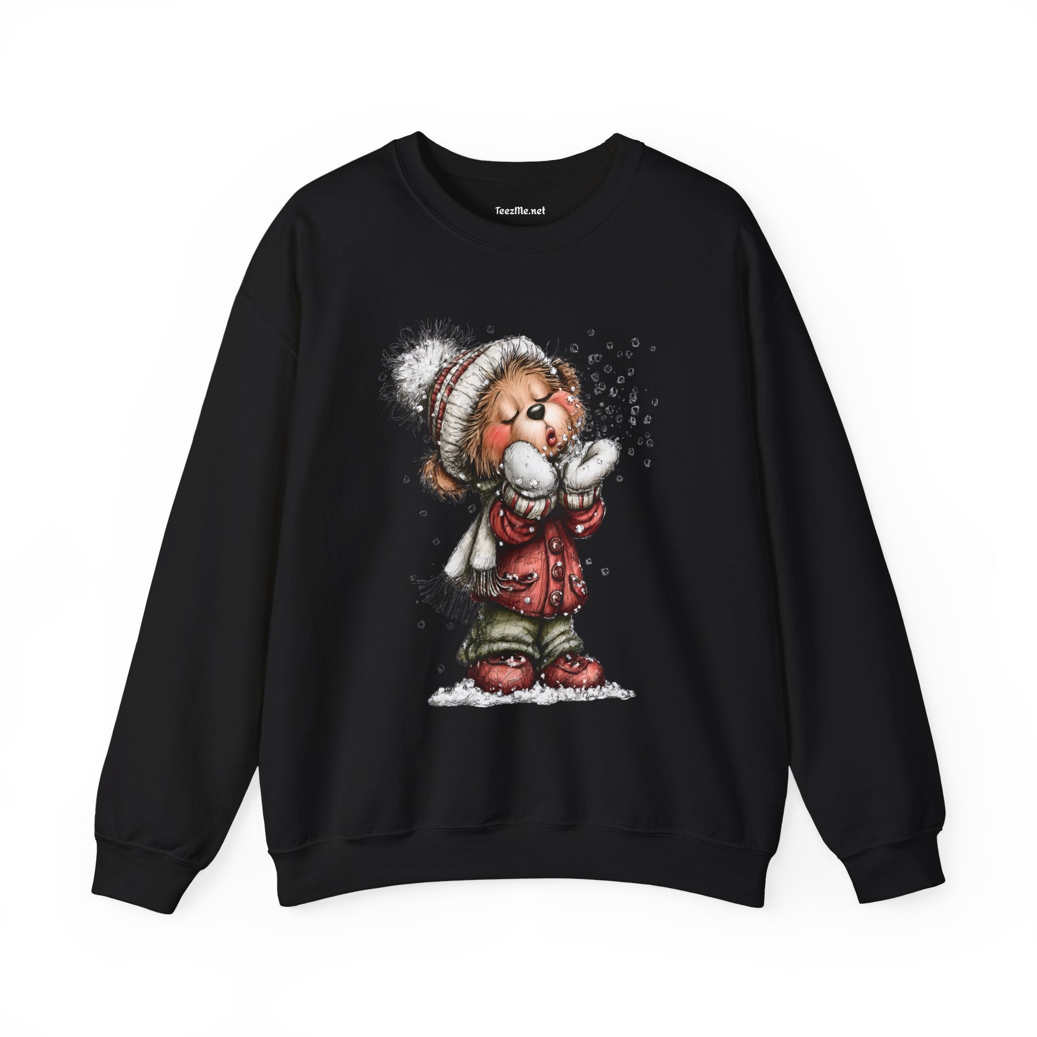 Whimsical Christmas Bear 02 Unisex Heavy Blend™ Crewneck Sweatshirt