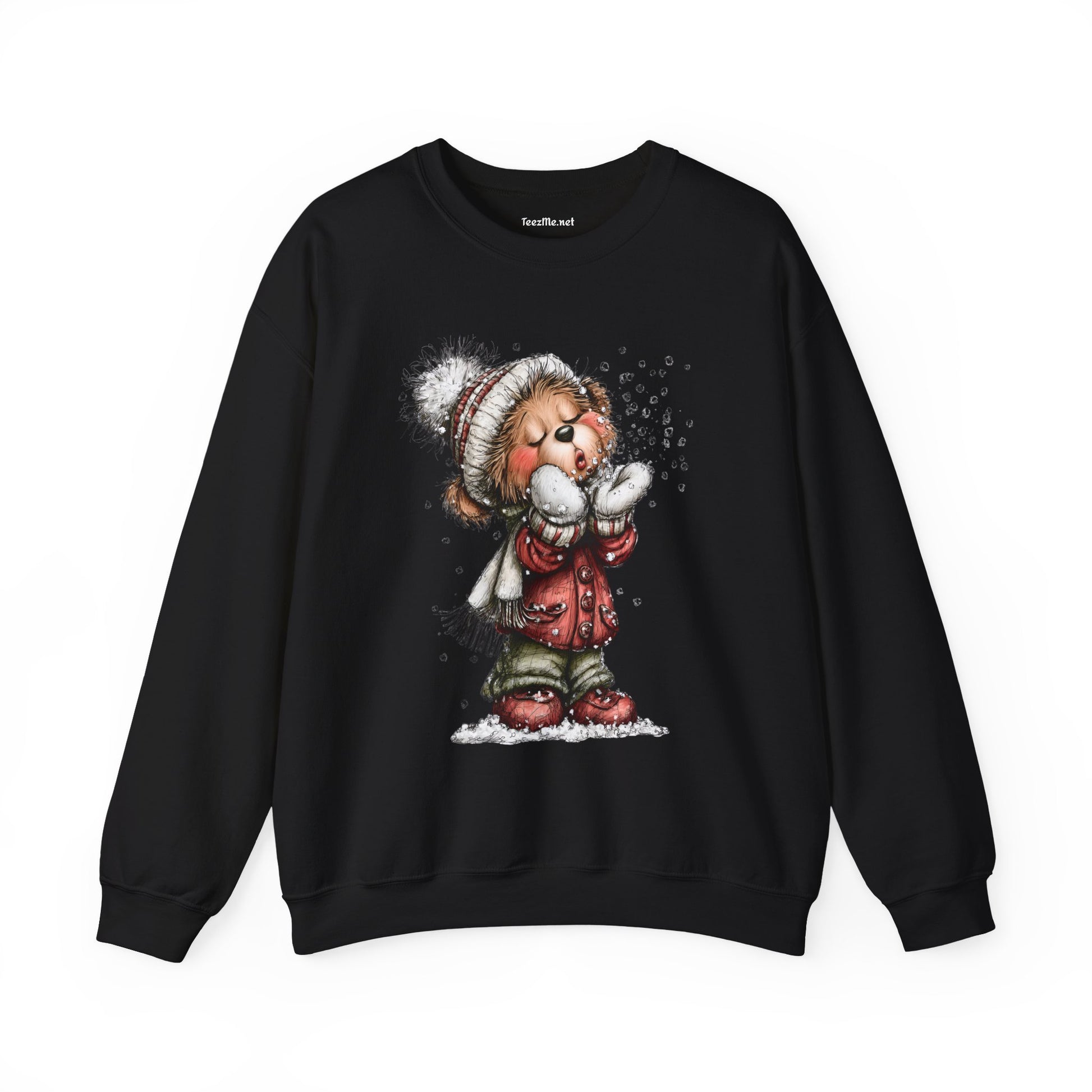 Whimsical Christmas Bear 02 Unisex Heavy Blend™ Crewneck Sweatshirt