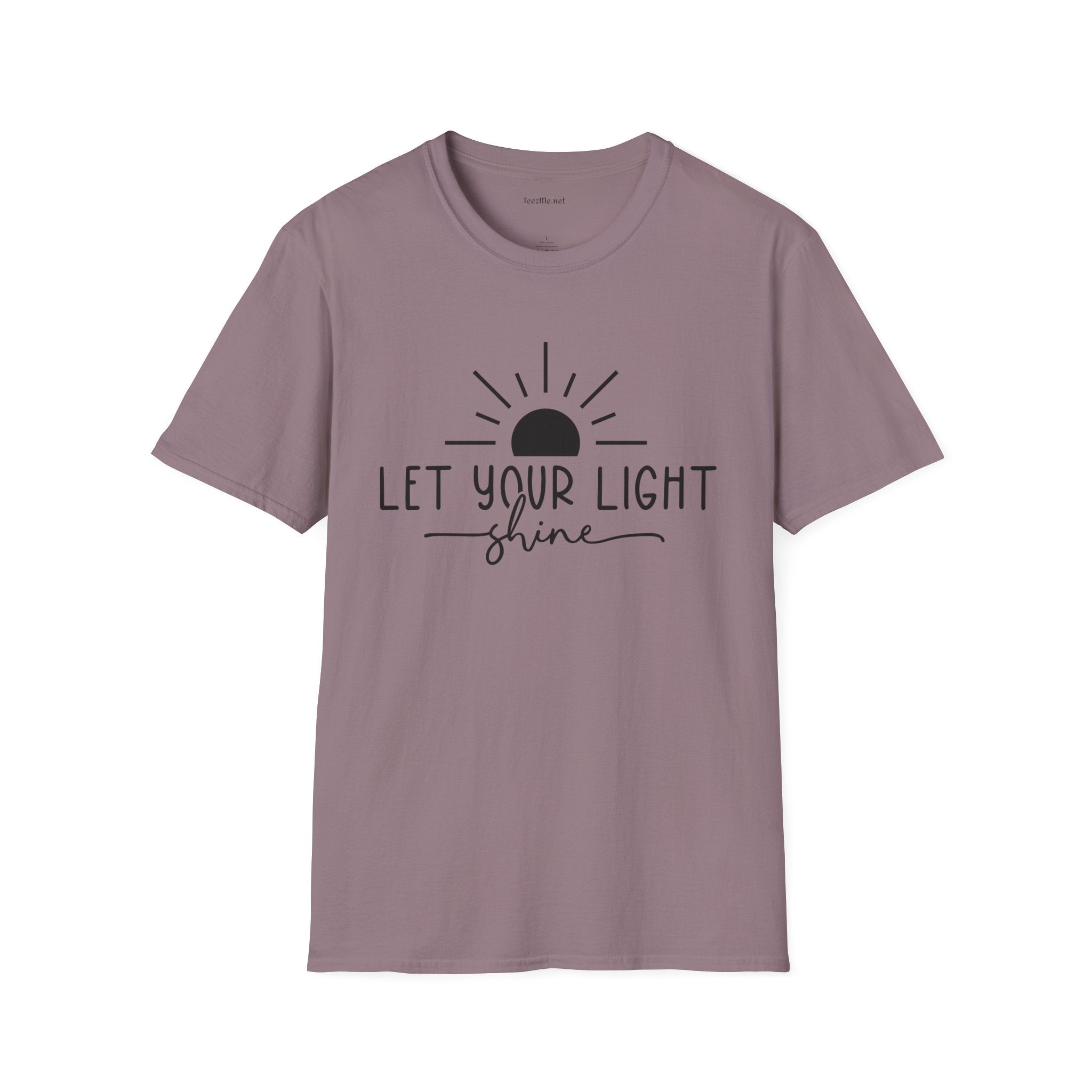 Let Your Light Shine Unisex SoftStyle T-Shirt 100% Cotton Graphic