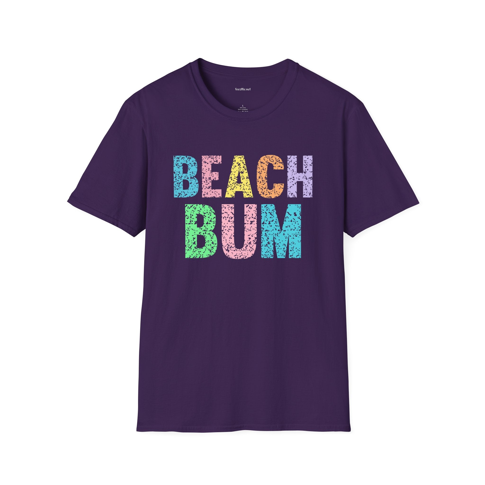 Beach Bum - Unisex Softstyle T-Shirt 100% Cotton Graphic