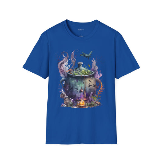 Cauldron Watercolor Unisex Softstyle T-Shirt 100% Cotton Graphic