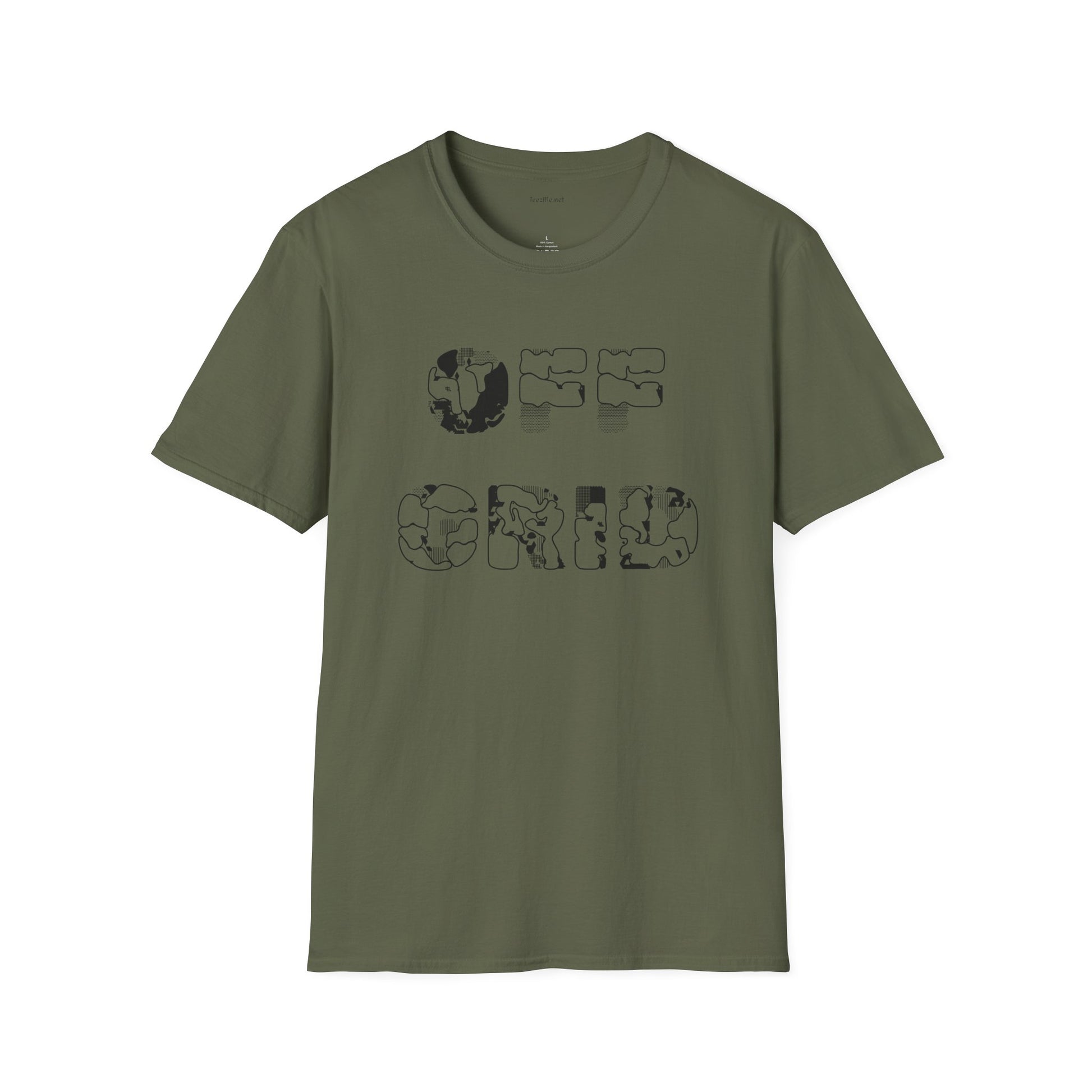 OFF GRID - Unisex Softstyle T-Shirt 100% Cotton Graphic
