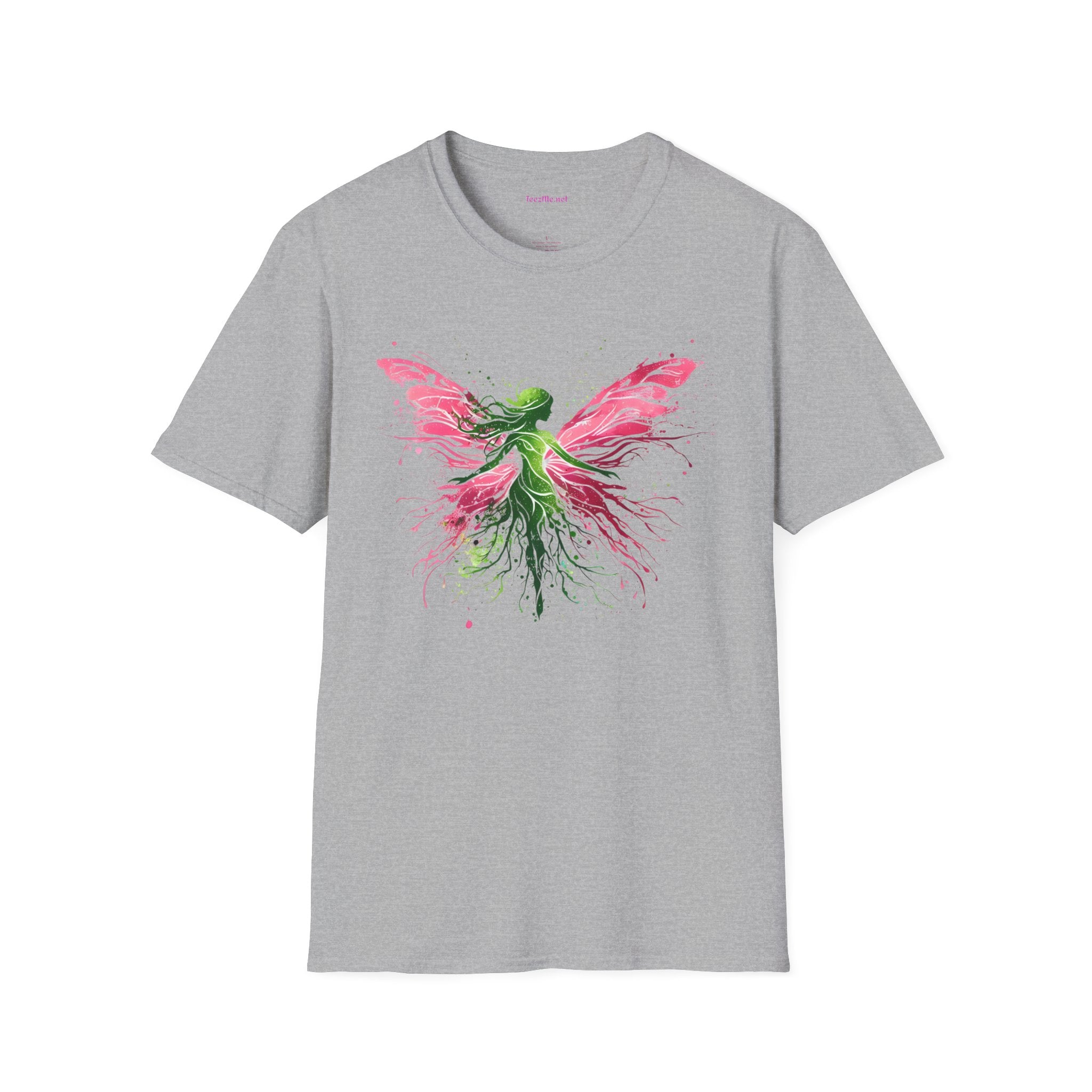 Fairy Garden 02 Unisex SoftStyle T-Shirt 100% Cotton Graphic