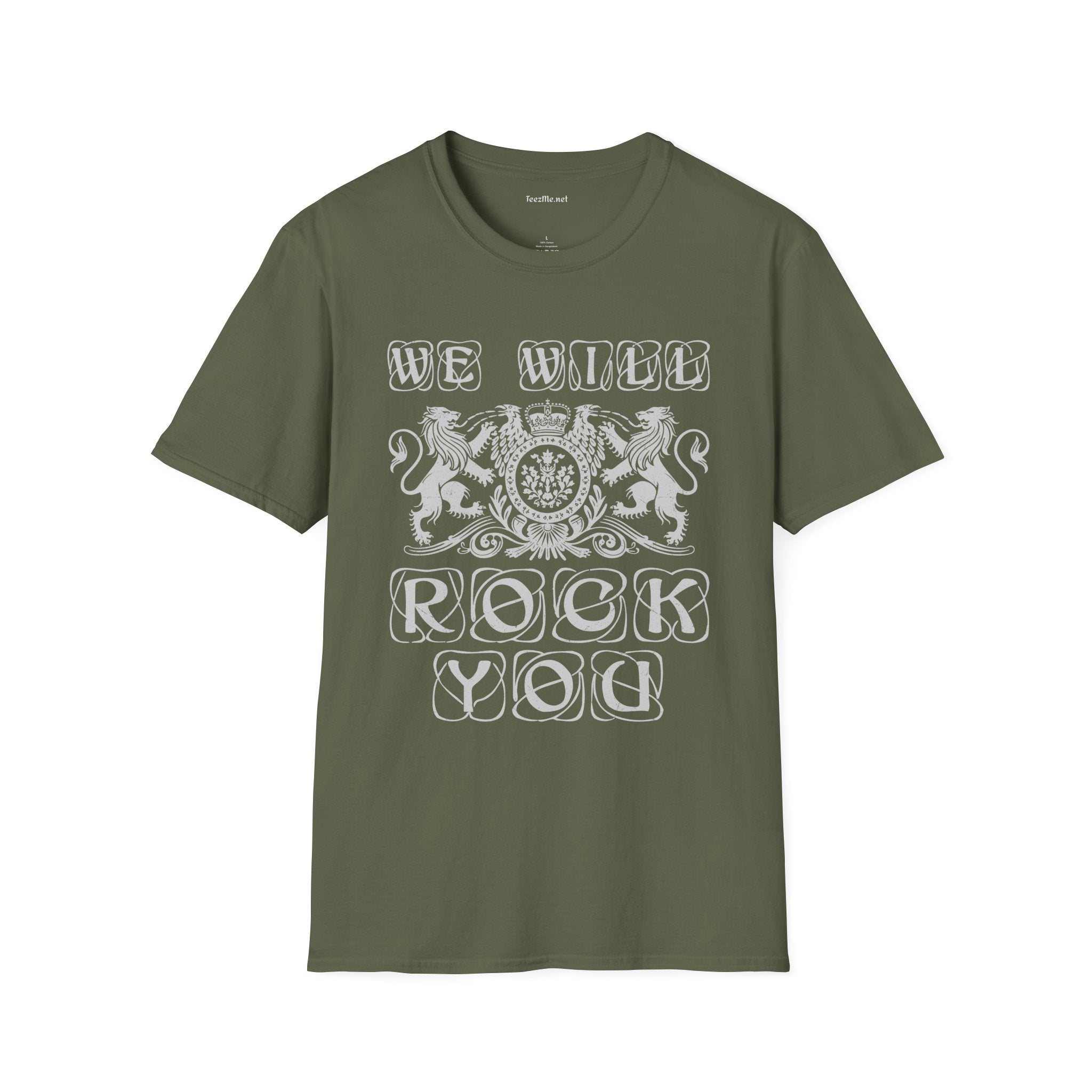 We Will Rock You Unisex SoftStyle T-Shirt 100% Cotton Graphic Music