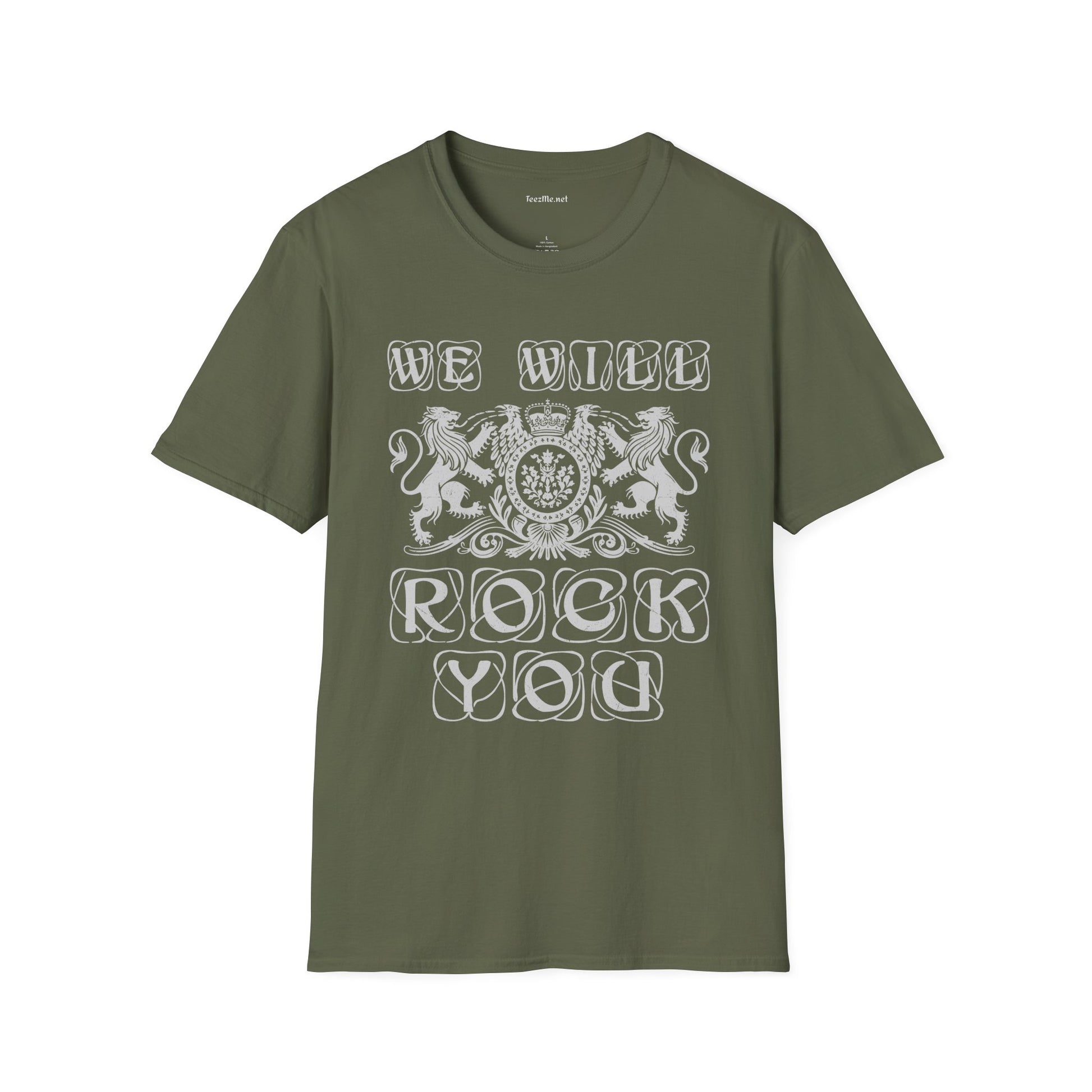 We Will Rock You Unisex SoftStyle T-Shirt 100% Cotton Graphic Music