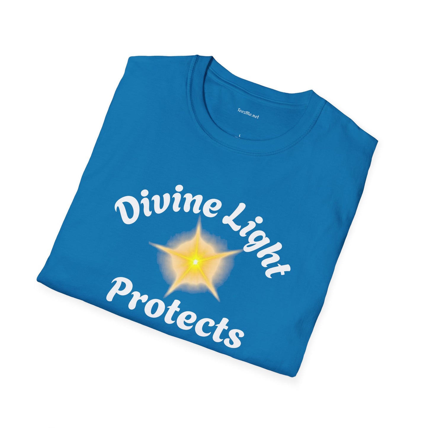 Divine Light Protects ME - Unisex Softstyle T-Shirt 100% Cotton Graphic