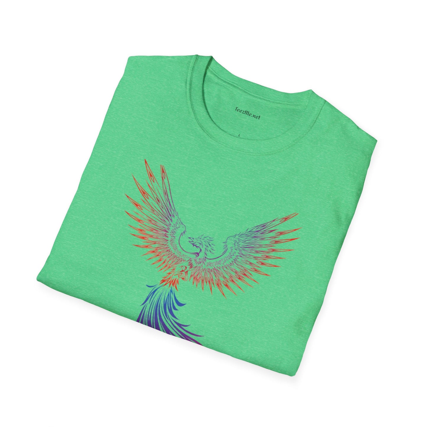 Phoenix rising (image)- Unisex Softstyle T-Shirt 100% Cotton Graphic