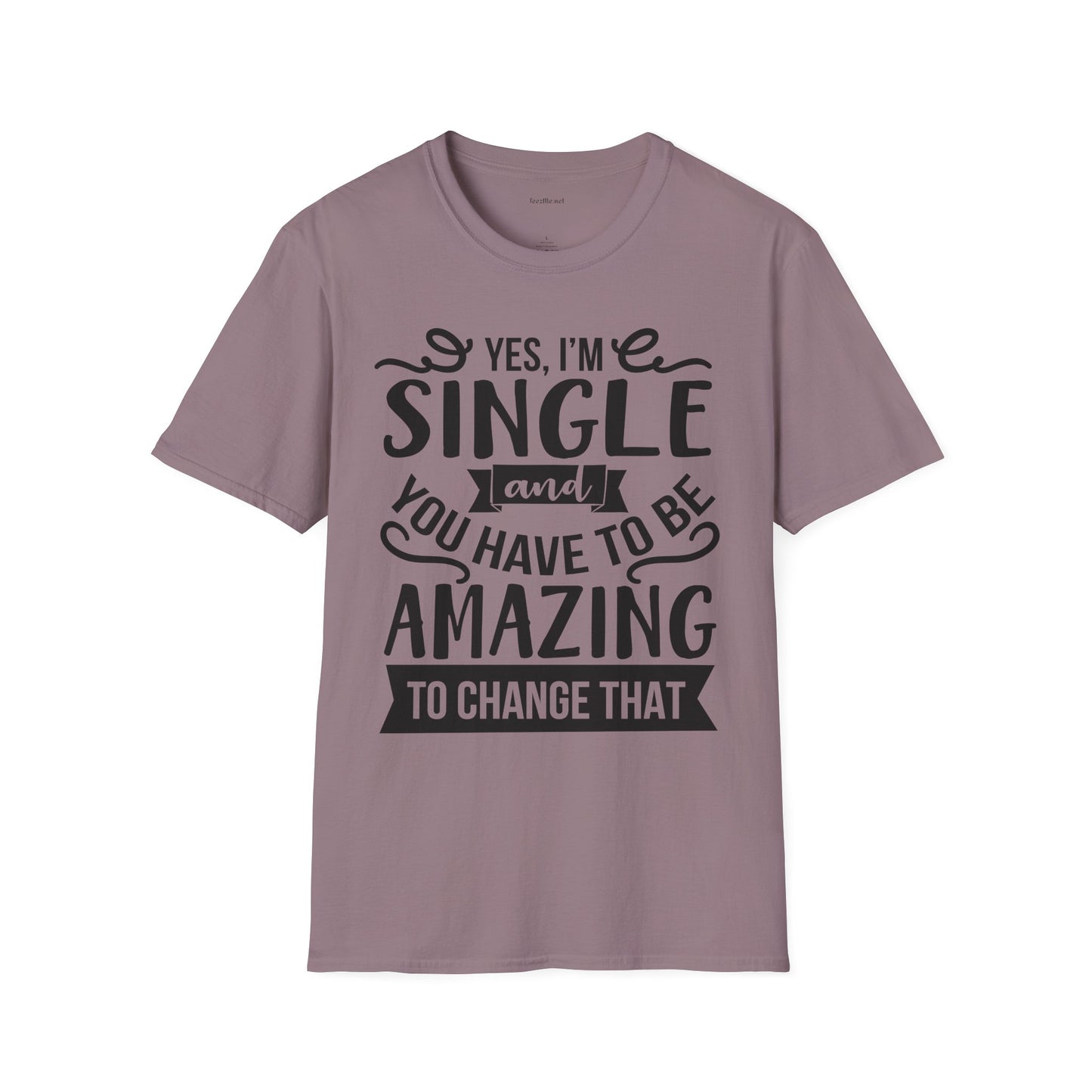 Yes, I'm Single  - Unisex Softstyle T-Shirt 100% Cotton Graphic