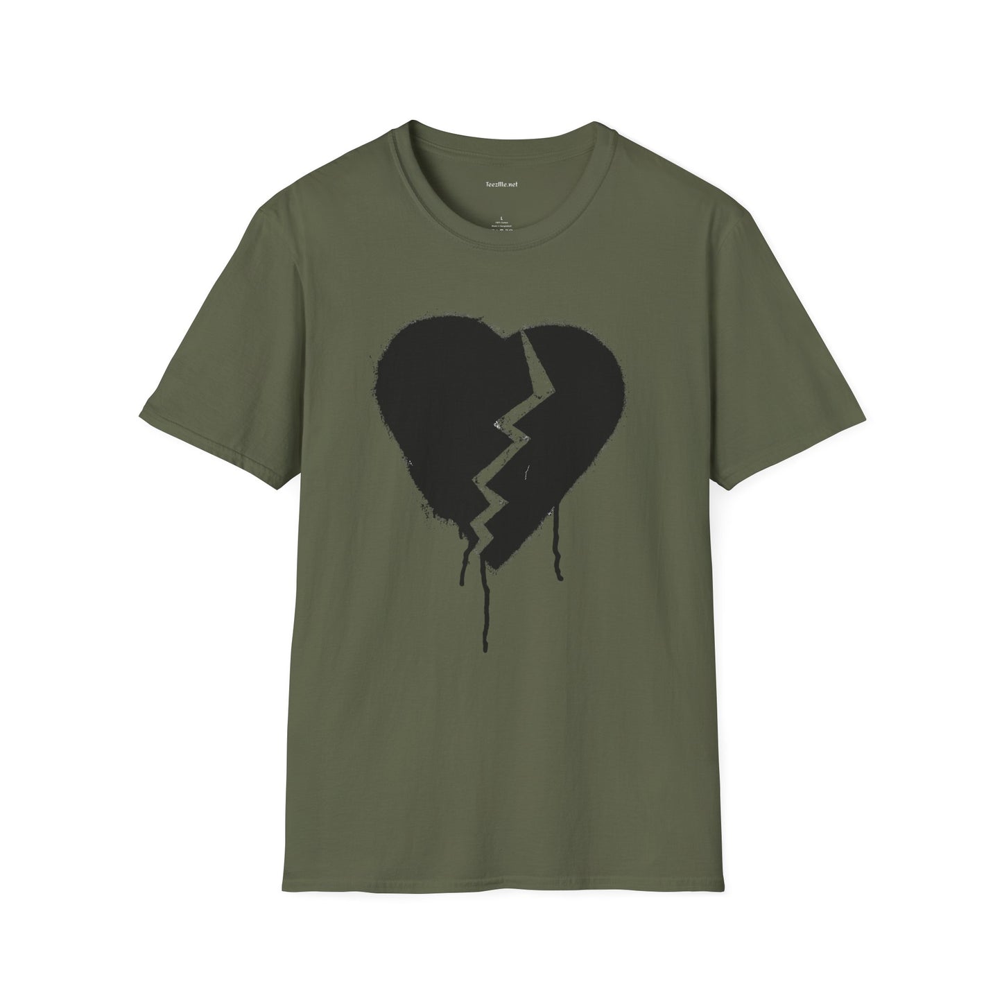 Broken Heart  - Unisex Softstyle T-Shirt 100% Cotton Graphic