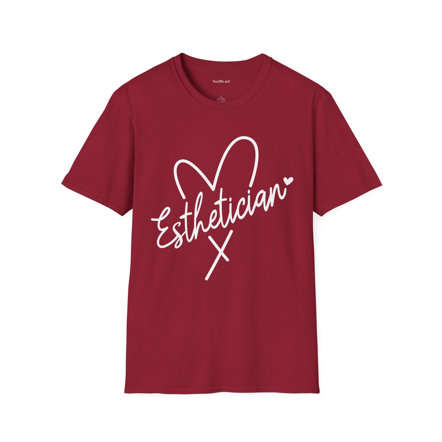 Esthetician with heart 01 Unisex Soft Style T-Shirt 100% Cotton Graphic