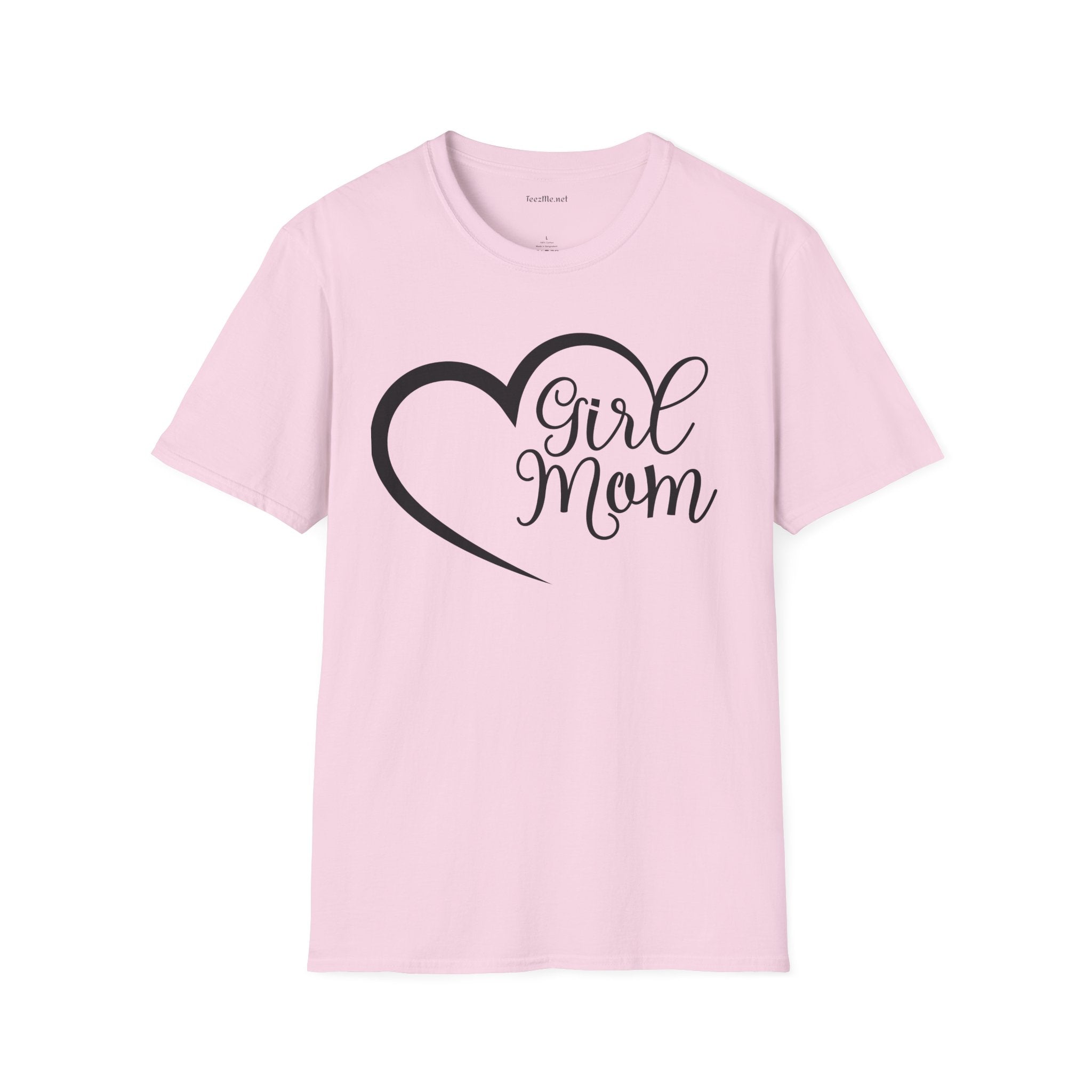 Girl Mom 01 Unisex SoftStyle T-Shirt 100% Cotton Graphic