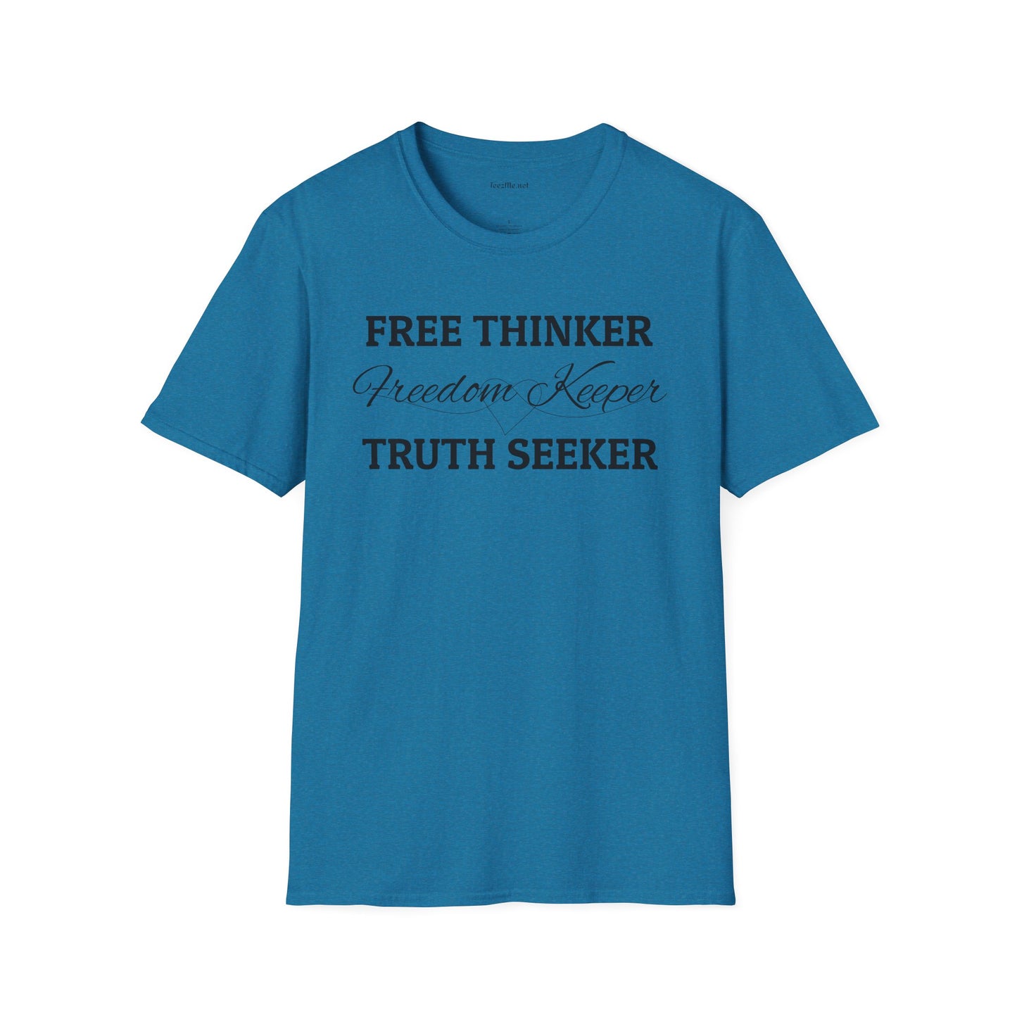 Free Thinker Unisex Softstyle T-Shirt 100% Cotton Graphic