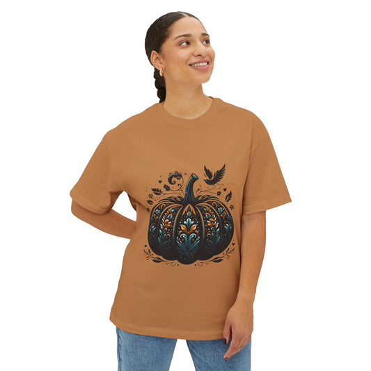 Goth Pumpkin2 - Unisex Oversized Boxy Tee