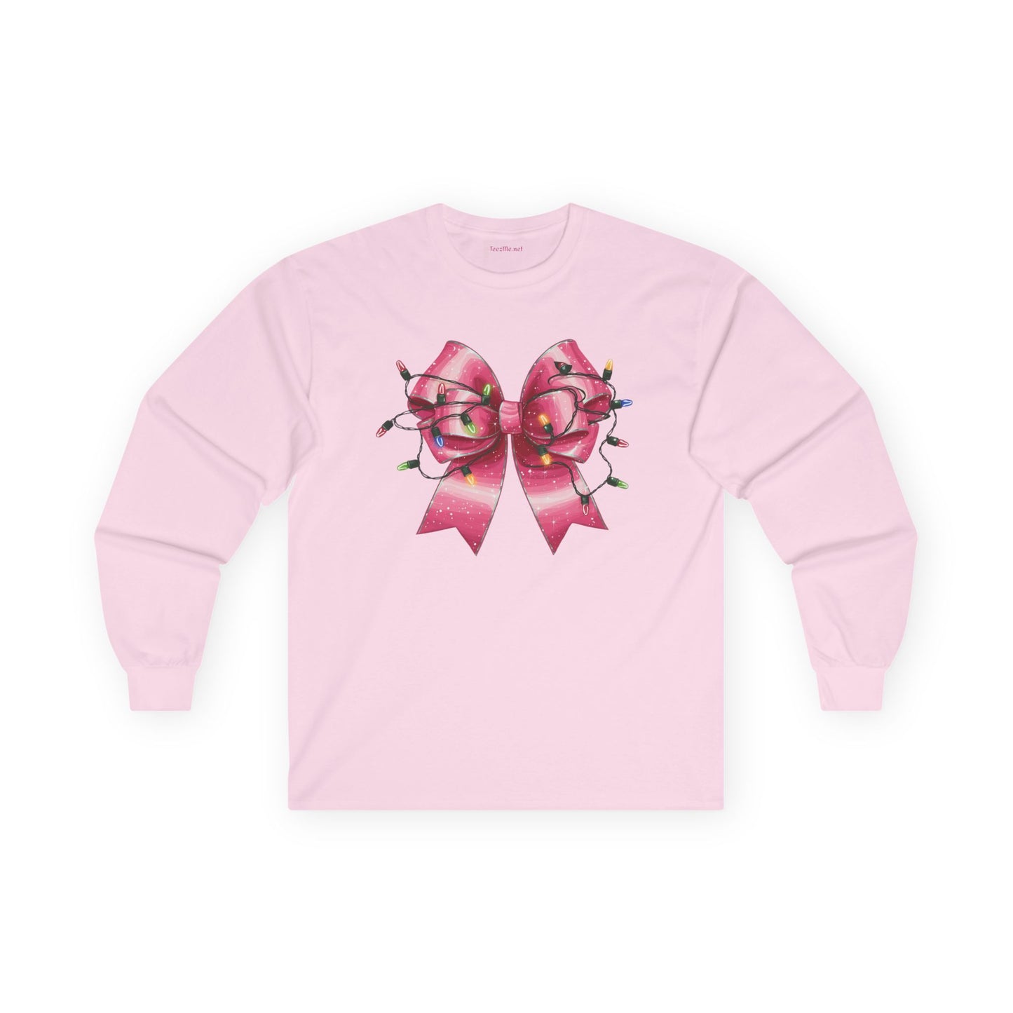 Pink Bow with Lights Unisex Ultra Cotton Long Sleeve Tee