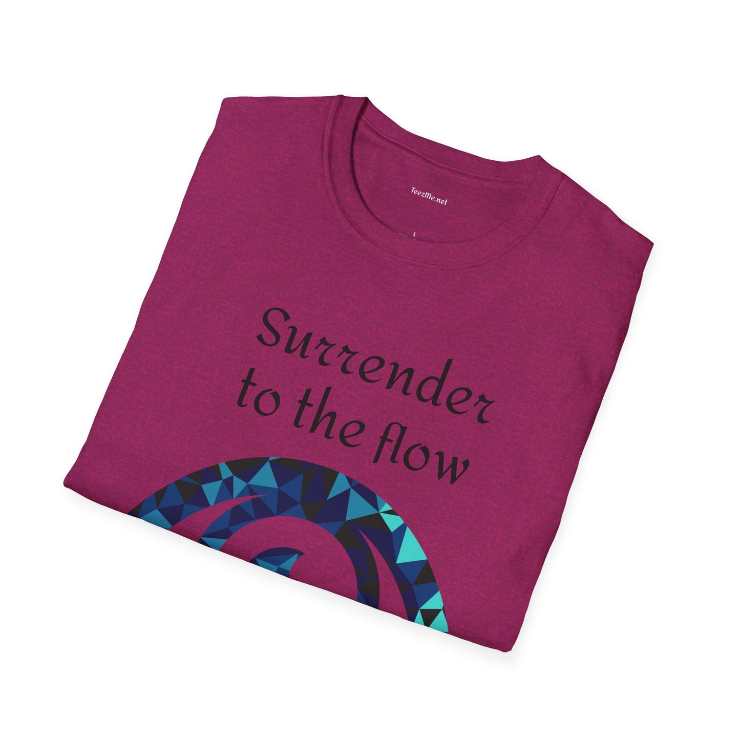 Surrender to the flow - Unisex Softstyle T-Shirt 100% Cotton Graphic