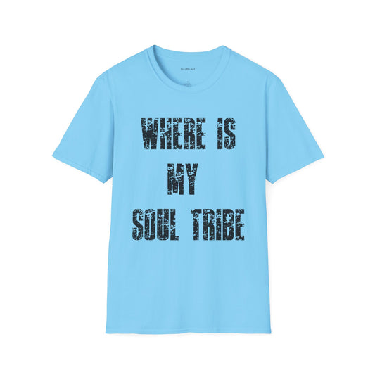 Where Is My Soul Tribe (Grunge) Unisex Soft Style T-Shirt 100% Cotton Graphic