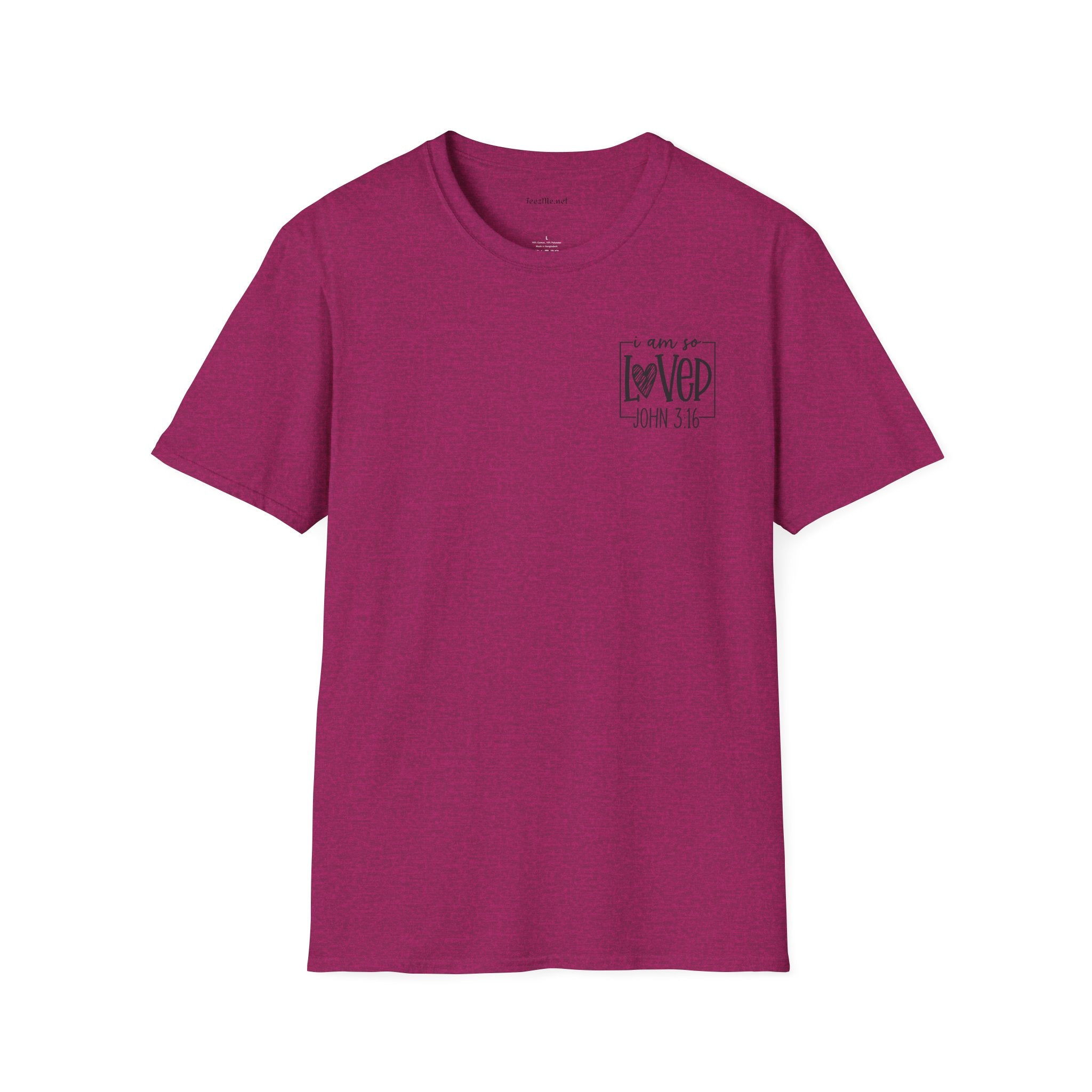 John 3:16 - Unisex Softstyle T-Shirt 100% Cotton Graphic